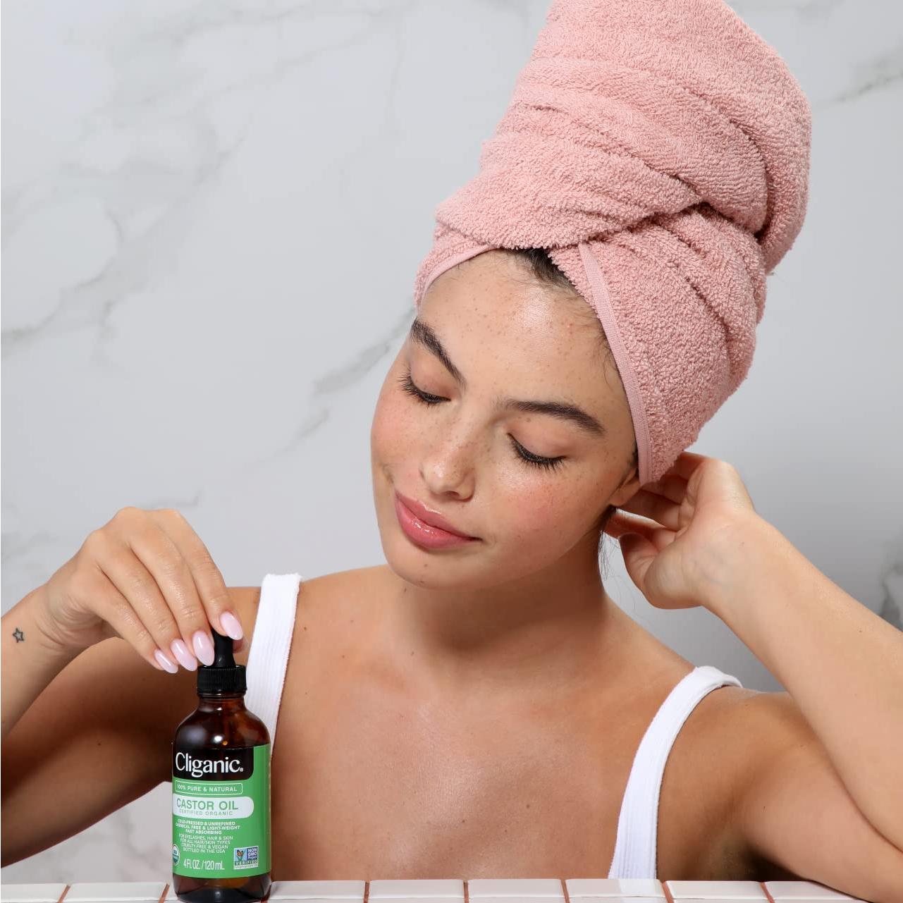 Aceite de Ricino Orgánico Cliganic 30ml Puro para Pestañas y Cabello