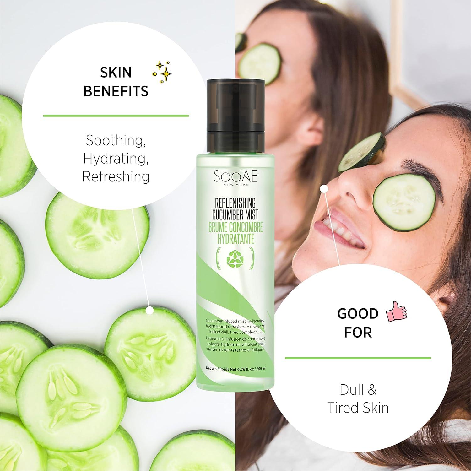 Bruma Rehidratante de Pepino Soo'AE 191g - Hidratación Facial