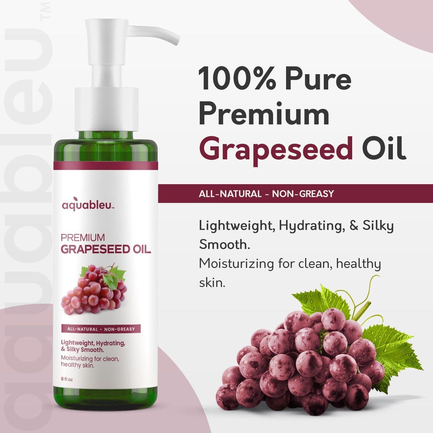 Aceite de Semilla de Uva Aquableu 227 g - Hidratante Natural