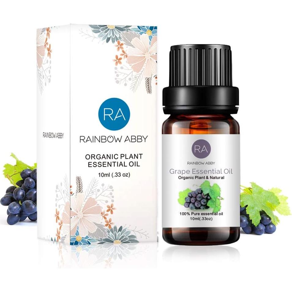 Aceite Esencial de Uva 100% Puro Orgánico 10ml - Rainbow Abby