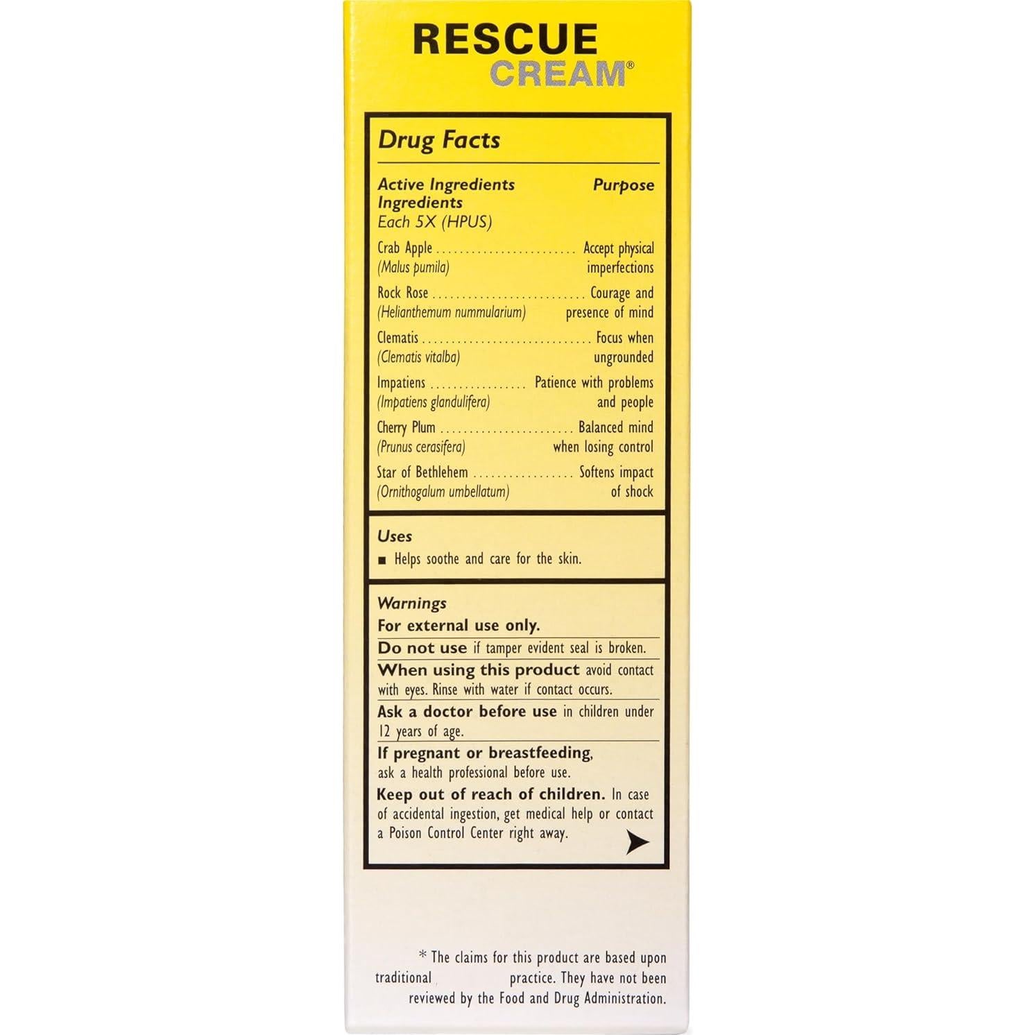 Crema RESCUE de Bach 30g - Hidratante para Manos y Cara