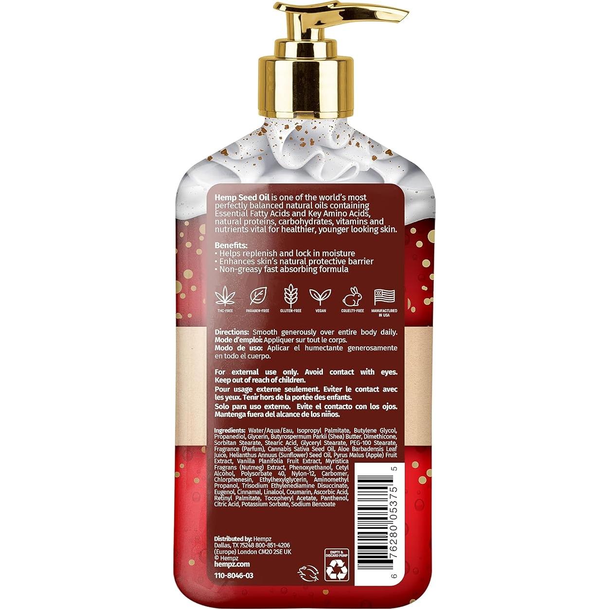 Loción Corporal Hidratante Hempz 500 ml Sidra y Nuez Moscada