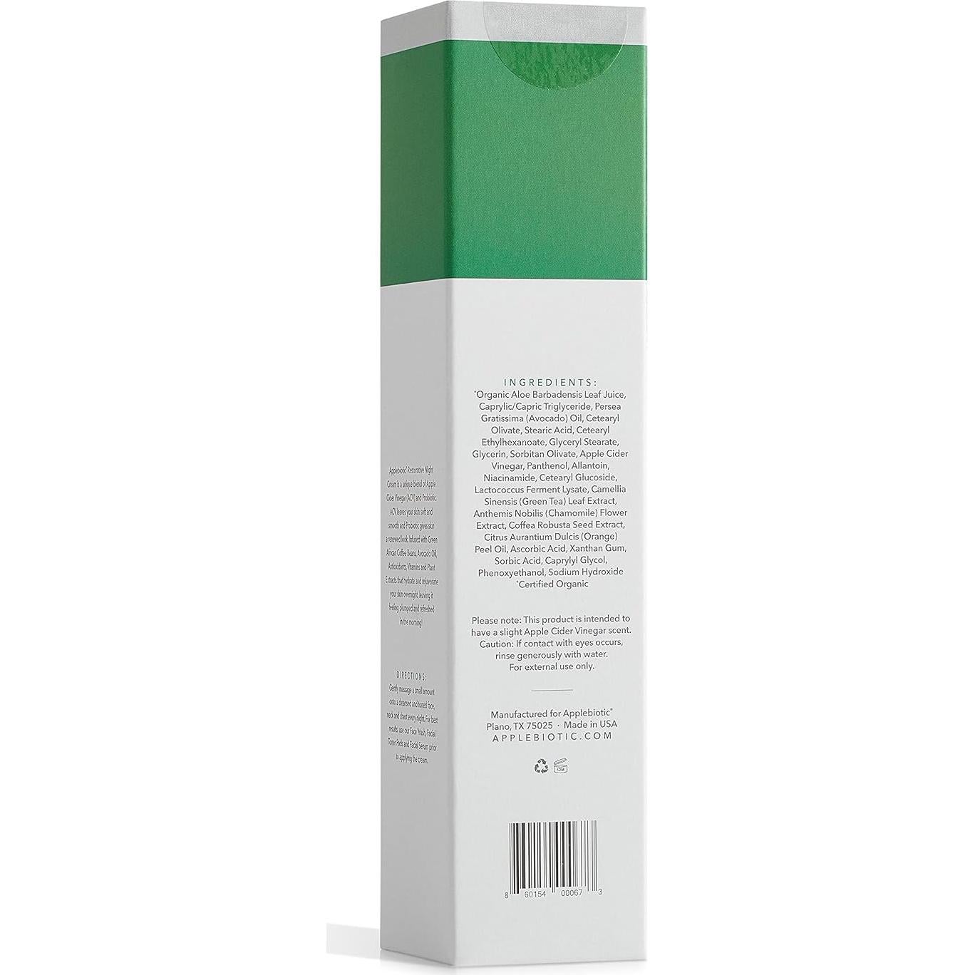 Dúo de Crema Facial Nocturna y Diurna AppleBiotic 226g