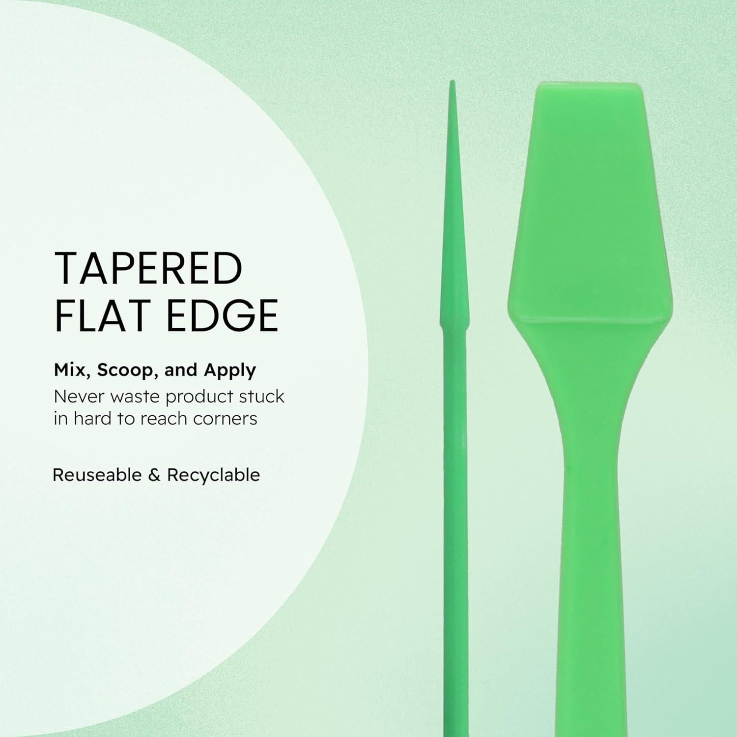 Espátulas Desechables PANA 100 Piezas 6.35 cm Verde Manzana