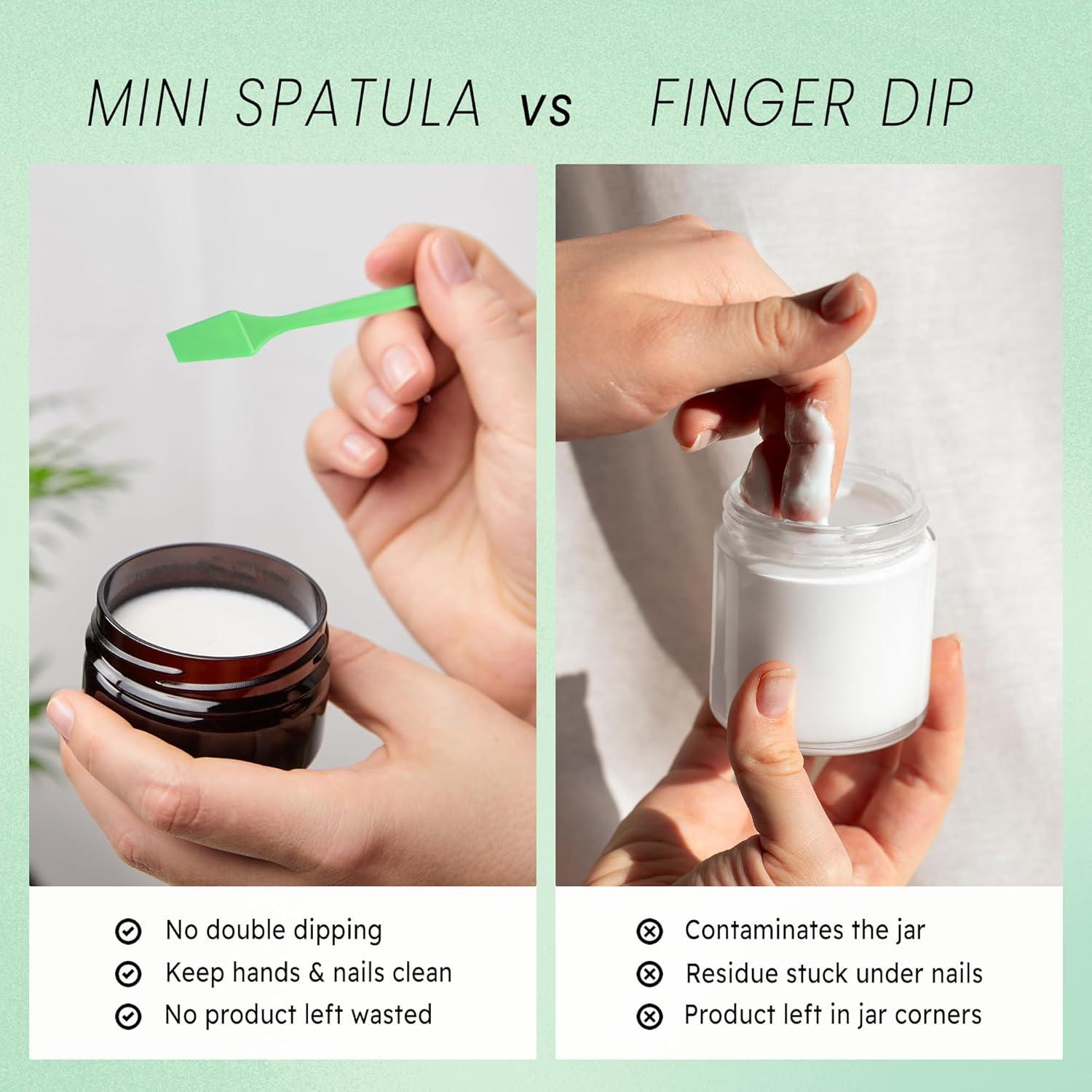 Espátulas Desechables PANA 100 Piezas 6.35 cm Verde Manzana