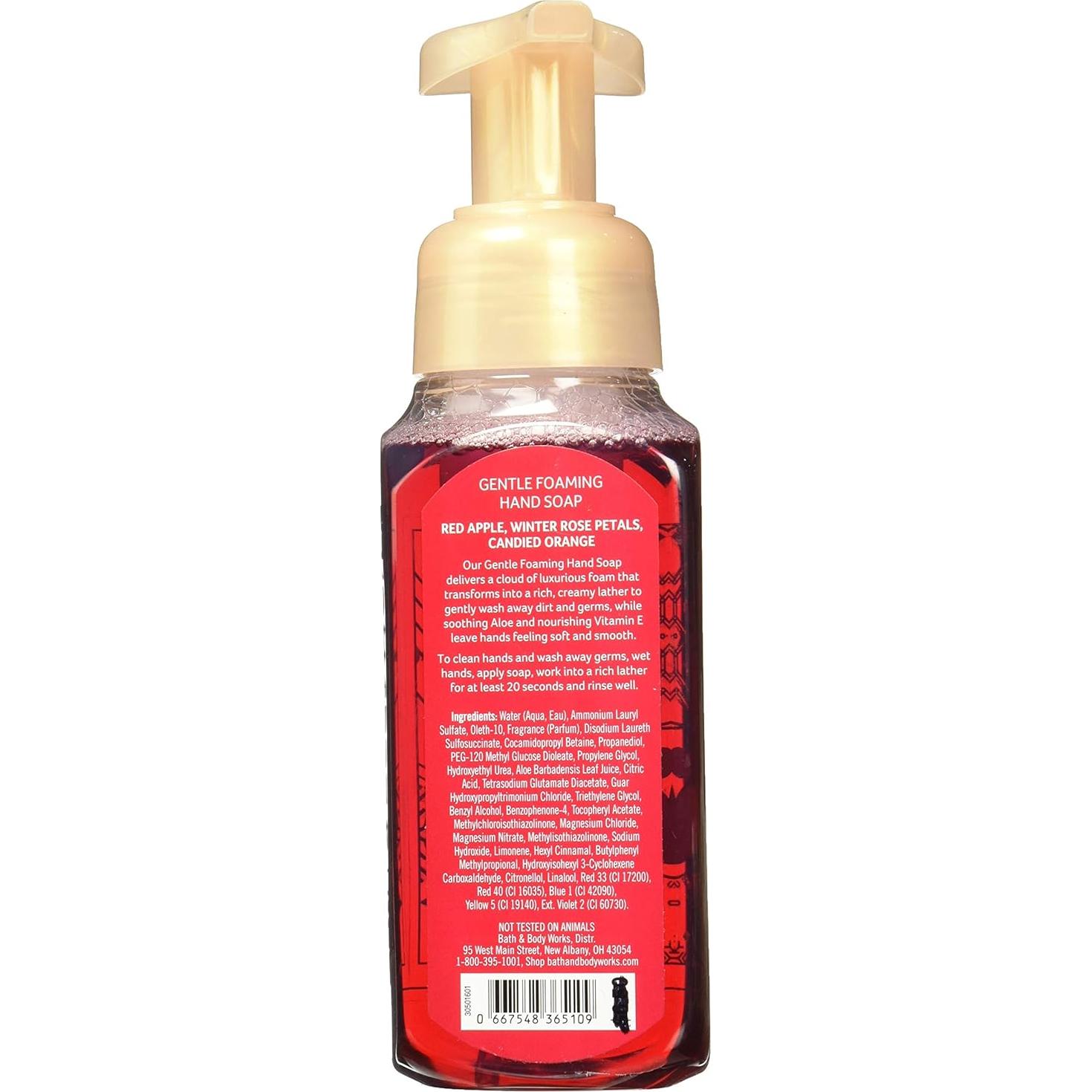 Juego de 2 Jabones Espumosos Bath and Body Works Manzana Invierno 247g