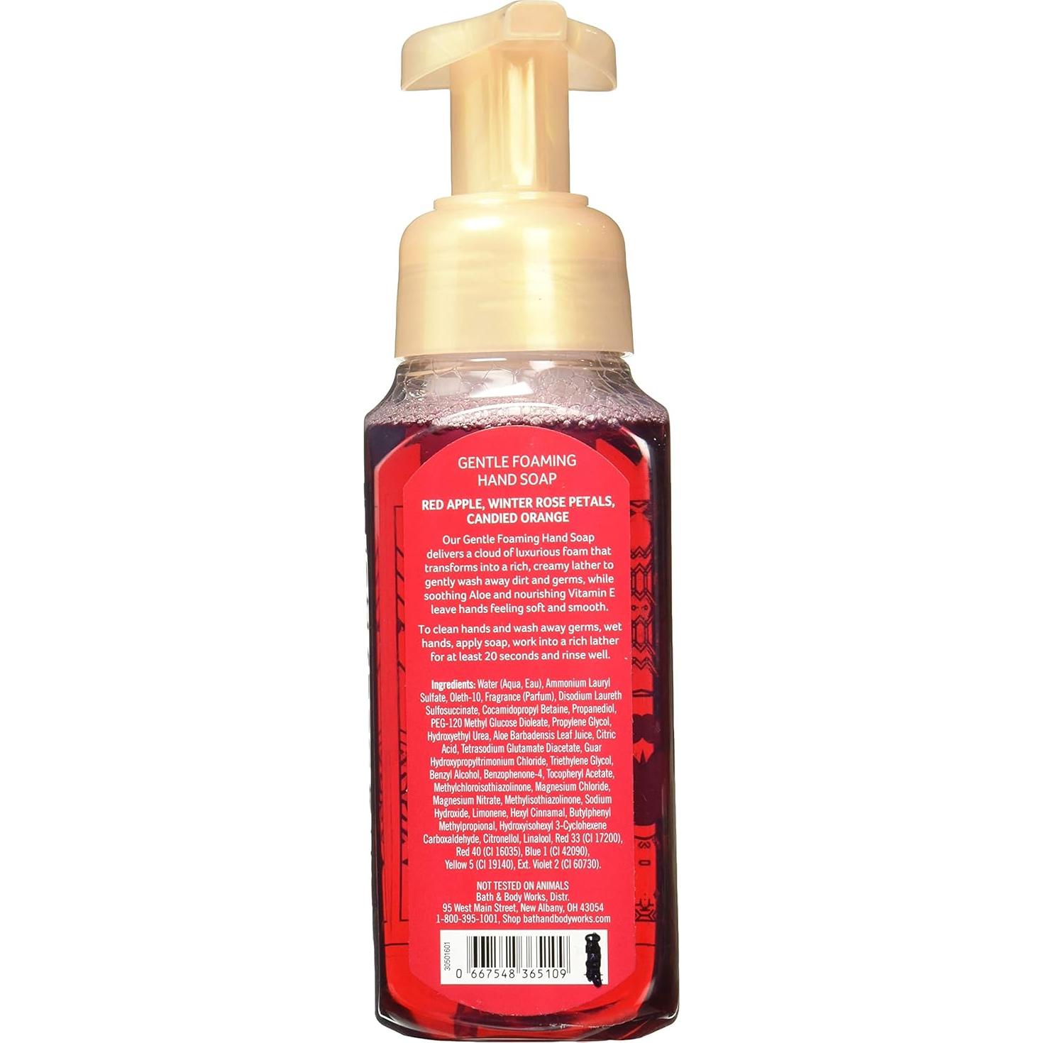 Juego de 2 Jabones Espumosos Bath and Body Works Manzana Invierno 247g