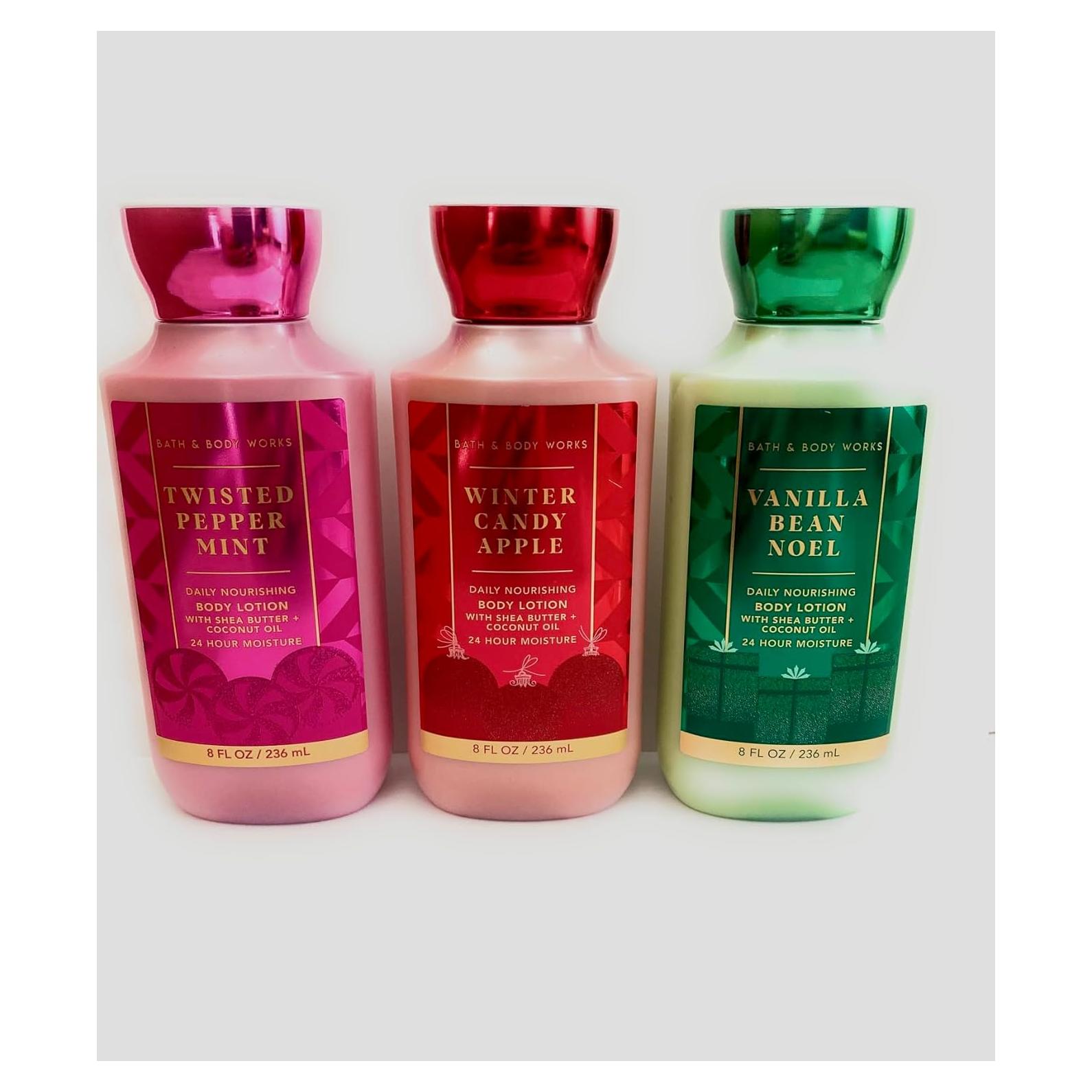 Conjunto de 3 Lociones Corporales Bath and Body Works 226g