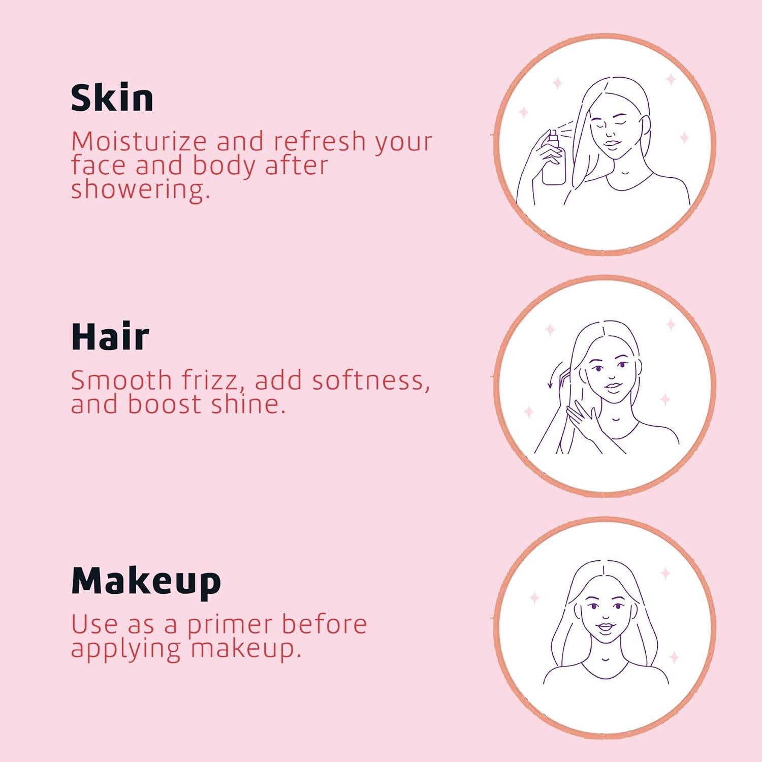 Agua de Rosa y Glicerina De La Cruz 236 mL - Tónico Facial Hidratante