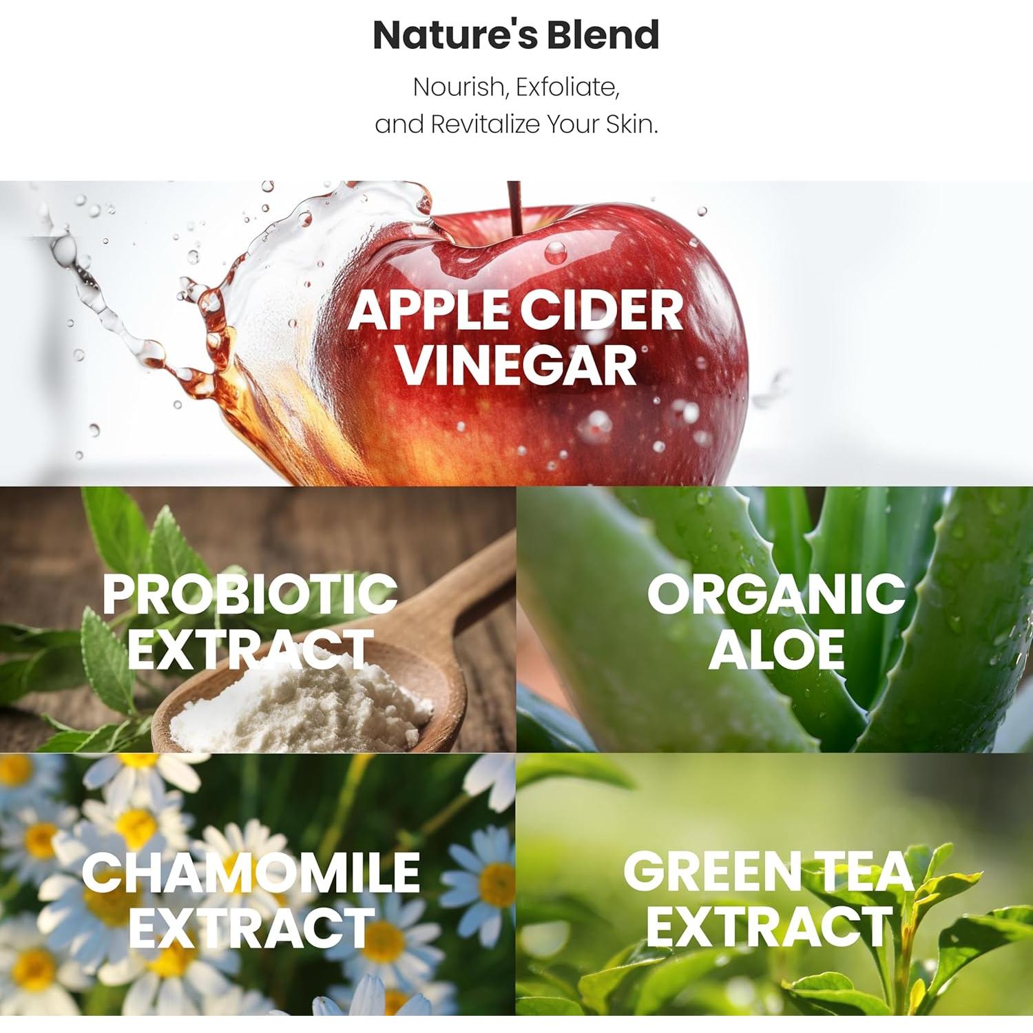 Discos de Tónico Facial AppleBiotic - Vinagre de Sidra 60 Unidades