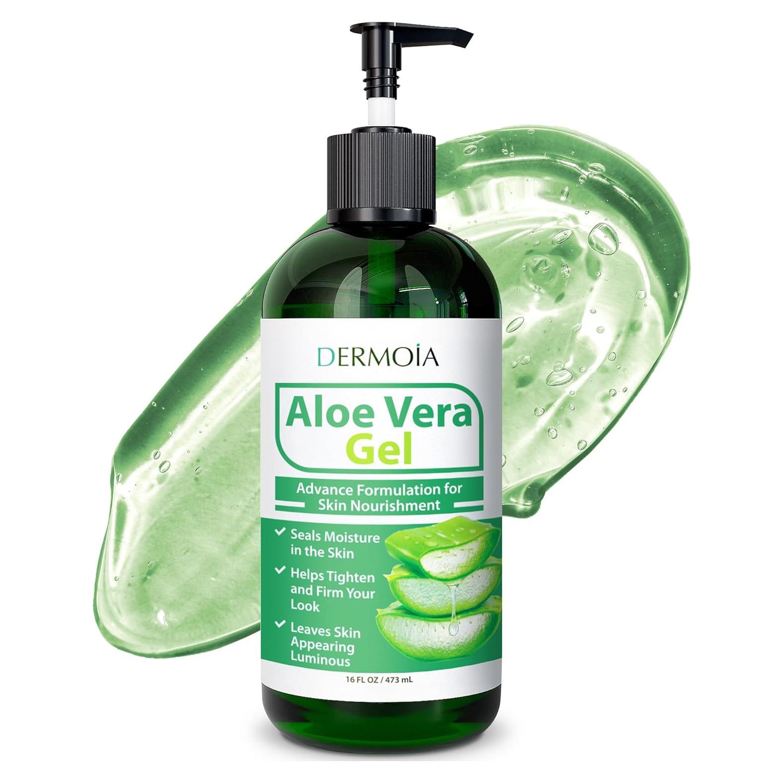 Gel Hidratante Corporal Dermoia Aloe Vera 473ml - Alivio Quemaduras