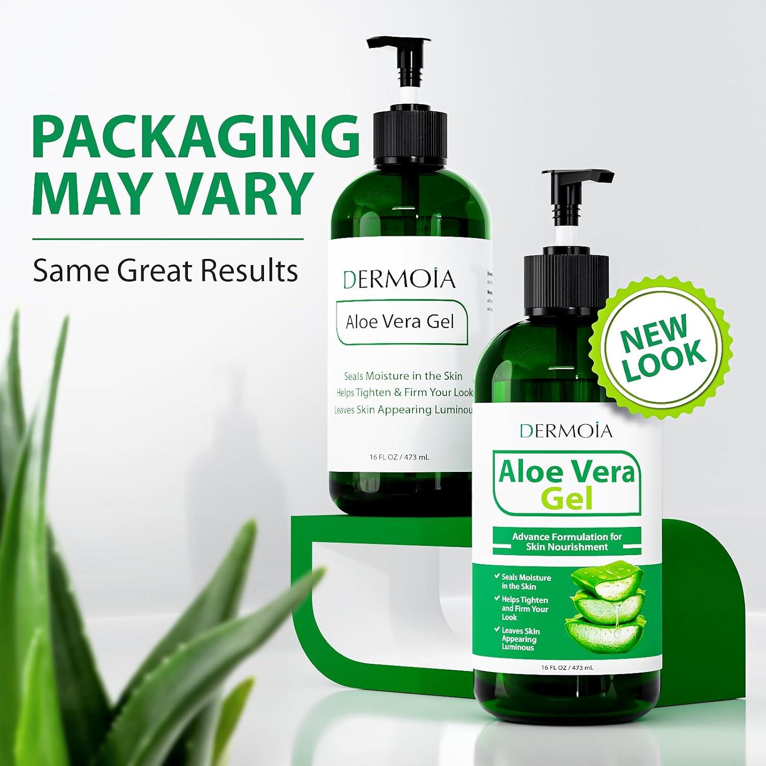 Gel Hidratante Corporal Dermoia Aloe Vera 473ml - Alivio Quemaduras