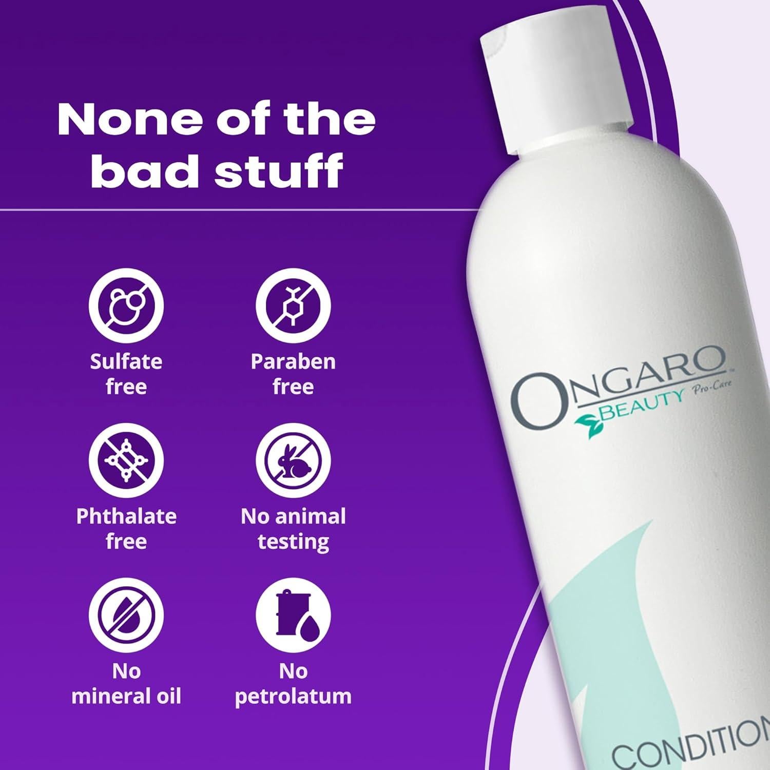 Acondicionador Orgánico Ongaro Beauty 354ml - Hidratante con Aloe Vera