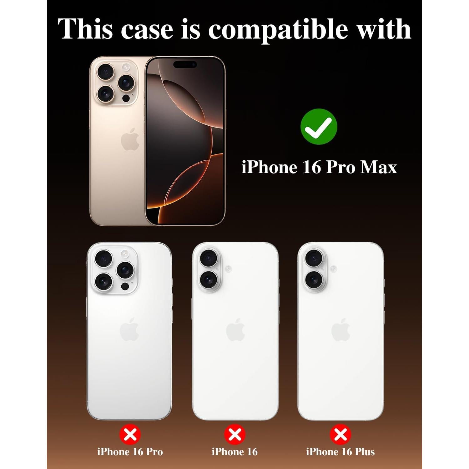 Funda IMCHEN para iPhone 16 Pro Max - Soporte Magnético 360°