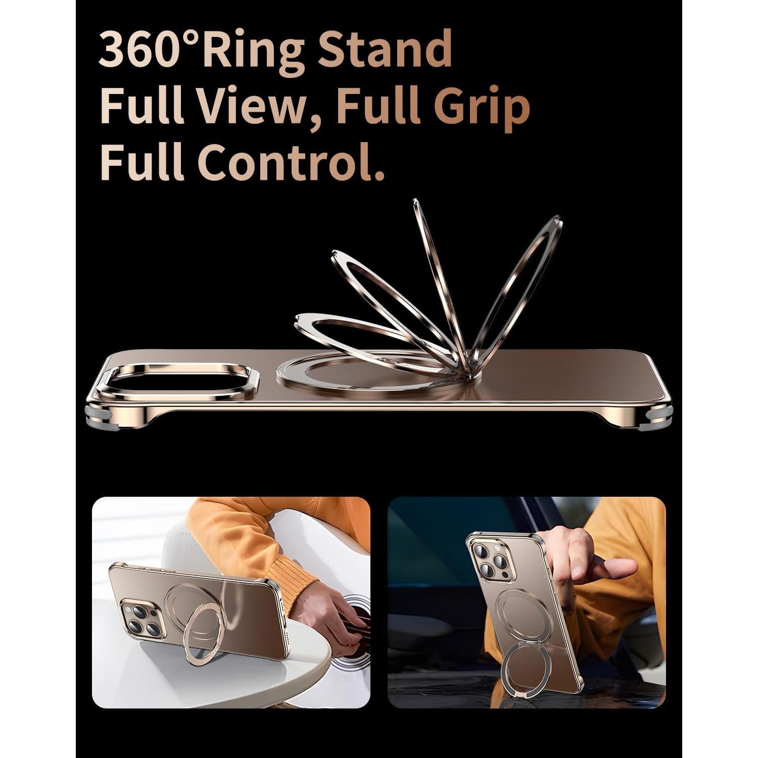 Funda IMCHEN para iPhone 16 Pro Max - Soporte Magnético 360°