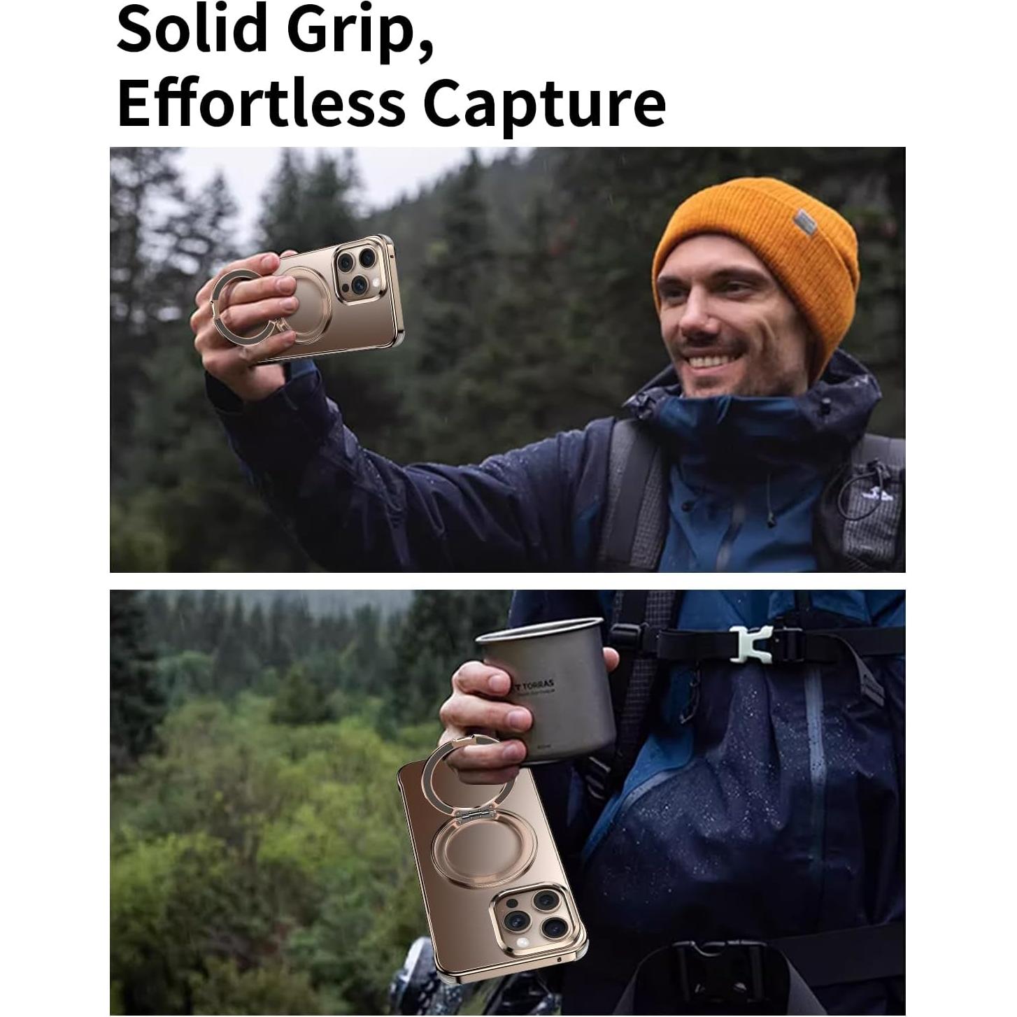 Funda IMCHEN para iPhone 16 Pro Max - Soporte Magnético 360°