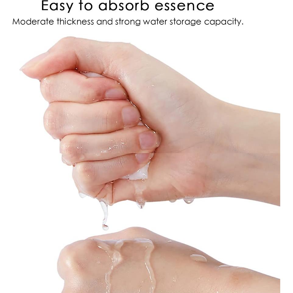 Papel de Máscara Facial de Algodón Puro - 100 Piezas