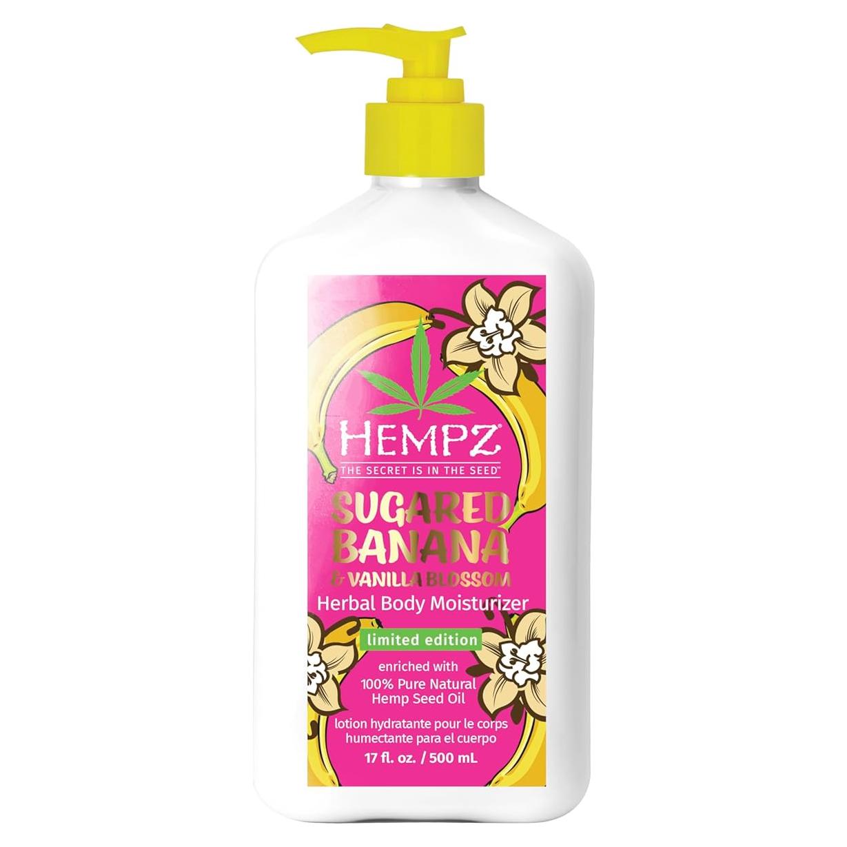 Loción Corporal y de Manos Hempz Plátano Azucarado 482 g