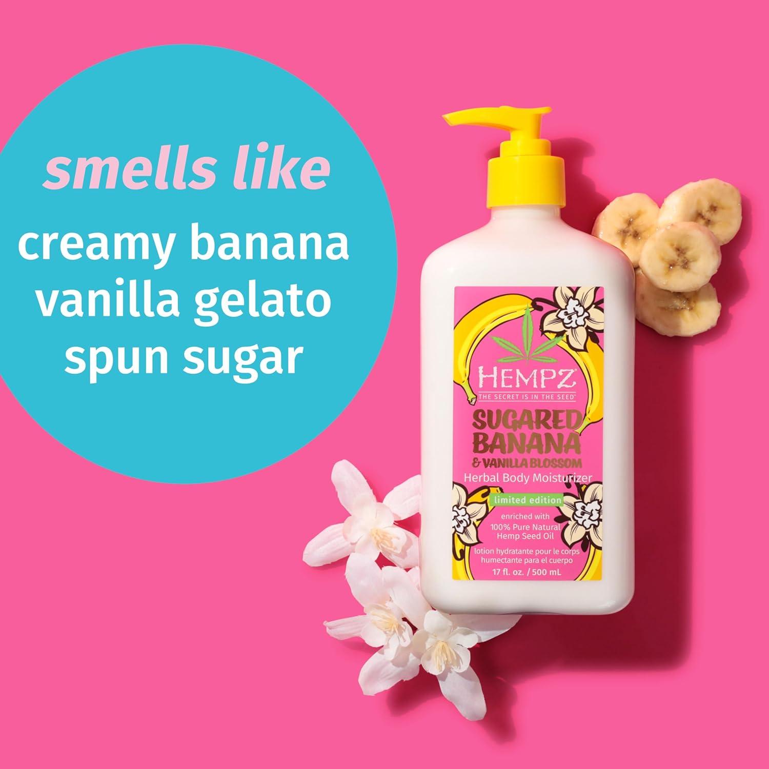 Loción Corporal y de Manos Hempz Plátano Azucarado 482 g