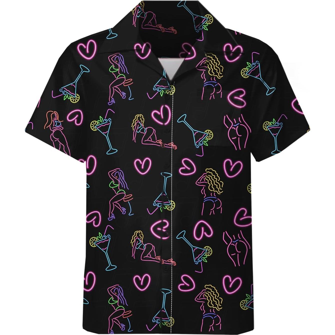 DOOPCCOR Traje Deportivo 3 Piezas Hombre Hawaiano XL