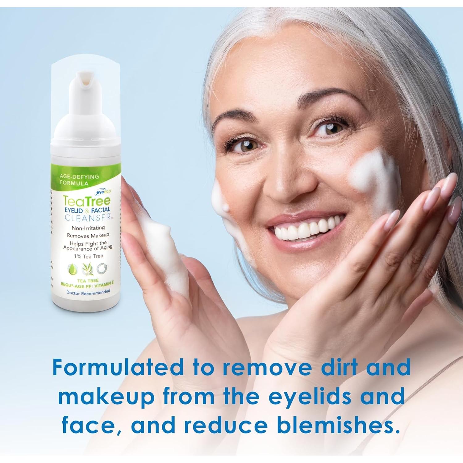 Limpiador Facial y de Párpados EyeEco 50mL Antienvejecimiento