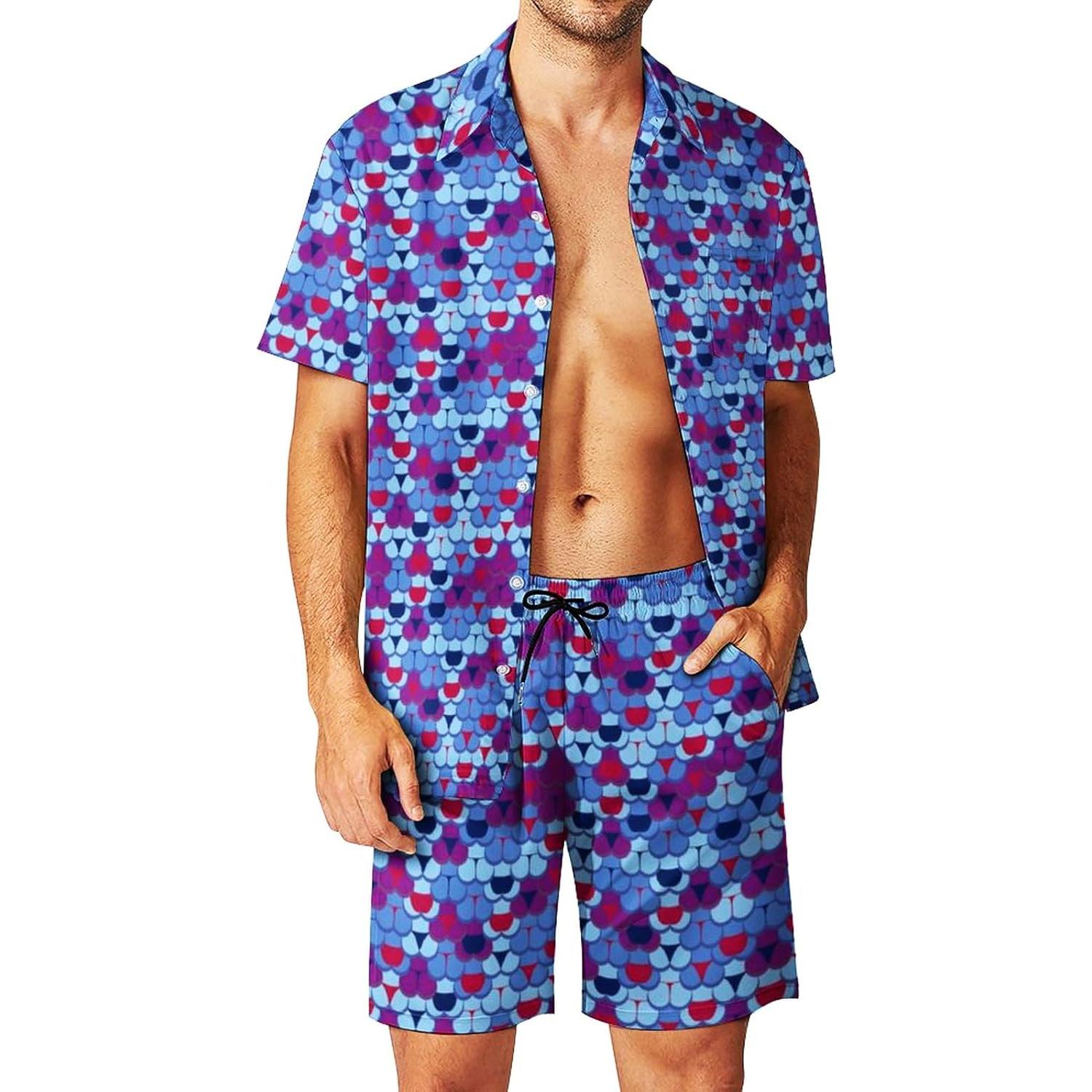 Conjunto de Chándal DOOPCCOR 3 Piezas Hombre Hawaiano