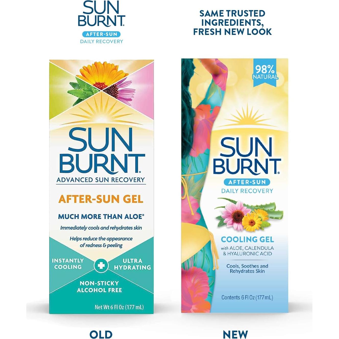 Gel de Aloe Vera Ultra Hidratante Sunburnt 170g - Alivio Quemaduras