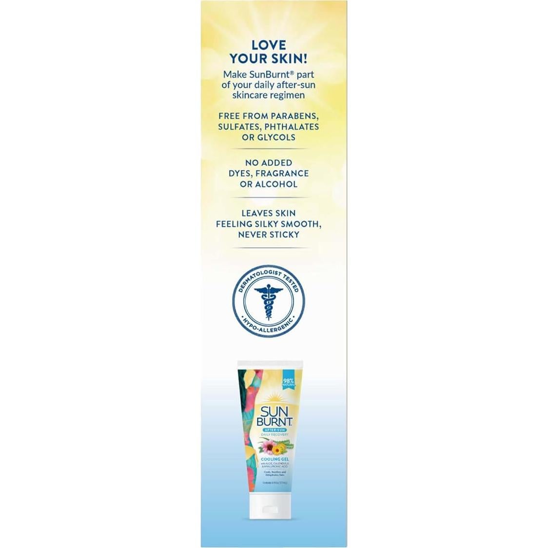 Gel de Aloe Vera Ultra Hidratante Sunburnt 170g - Alivio Quemaduras