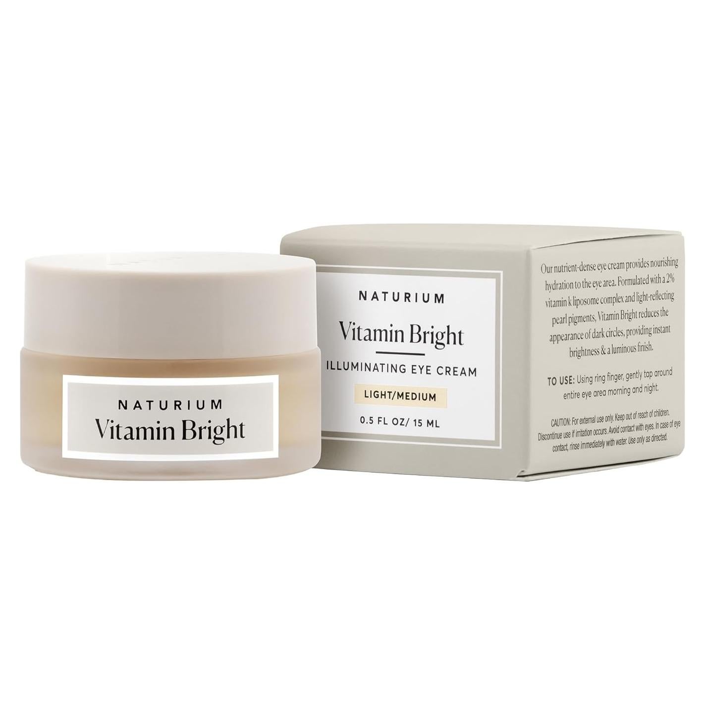 Crema Iluminadora para Ojos Naturium Vitamin Bright 14g