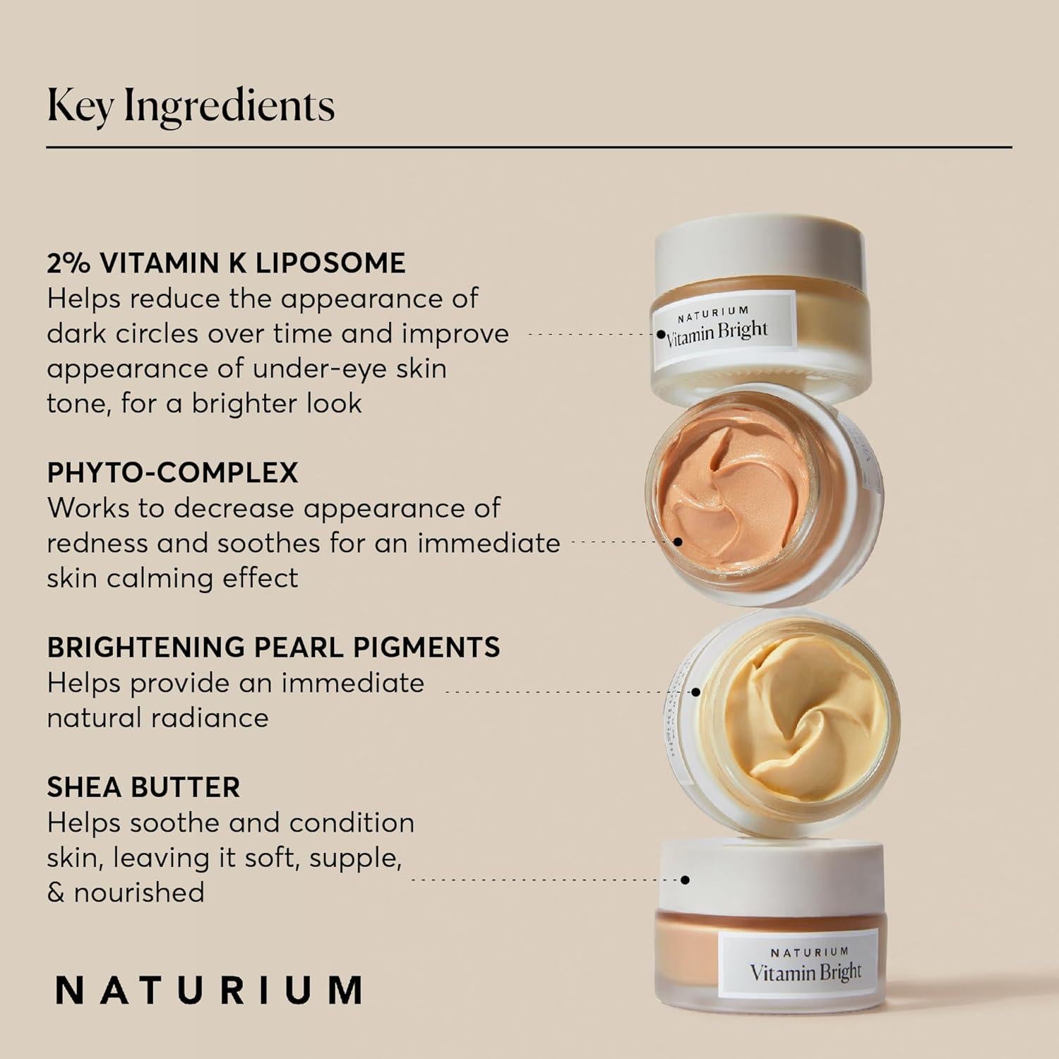 Crema Iluminadora para Ojos Naturium Vitamin Bright 14g