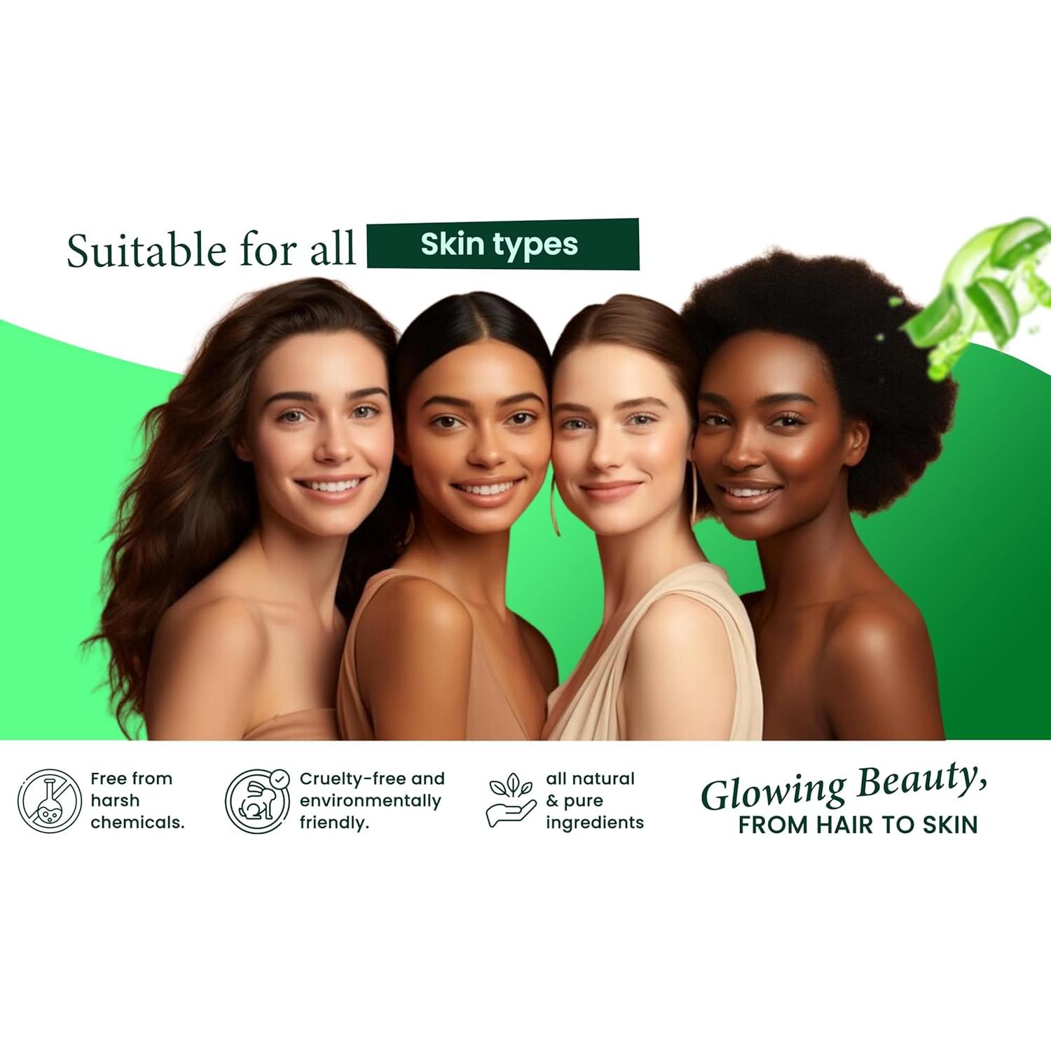 Spray de Aloe Vera Orgánico Allurials 340g - Hidrata Piel y Cabello