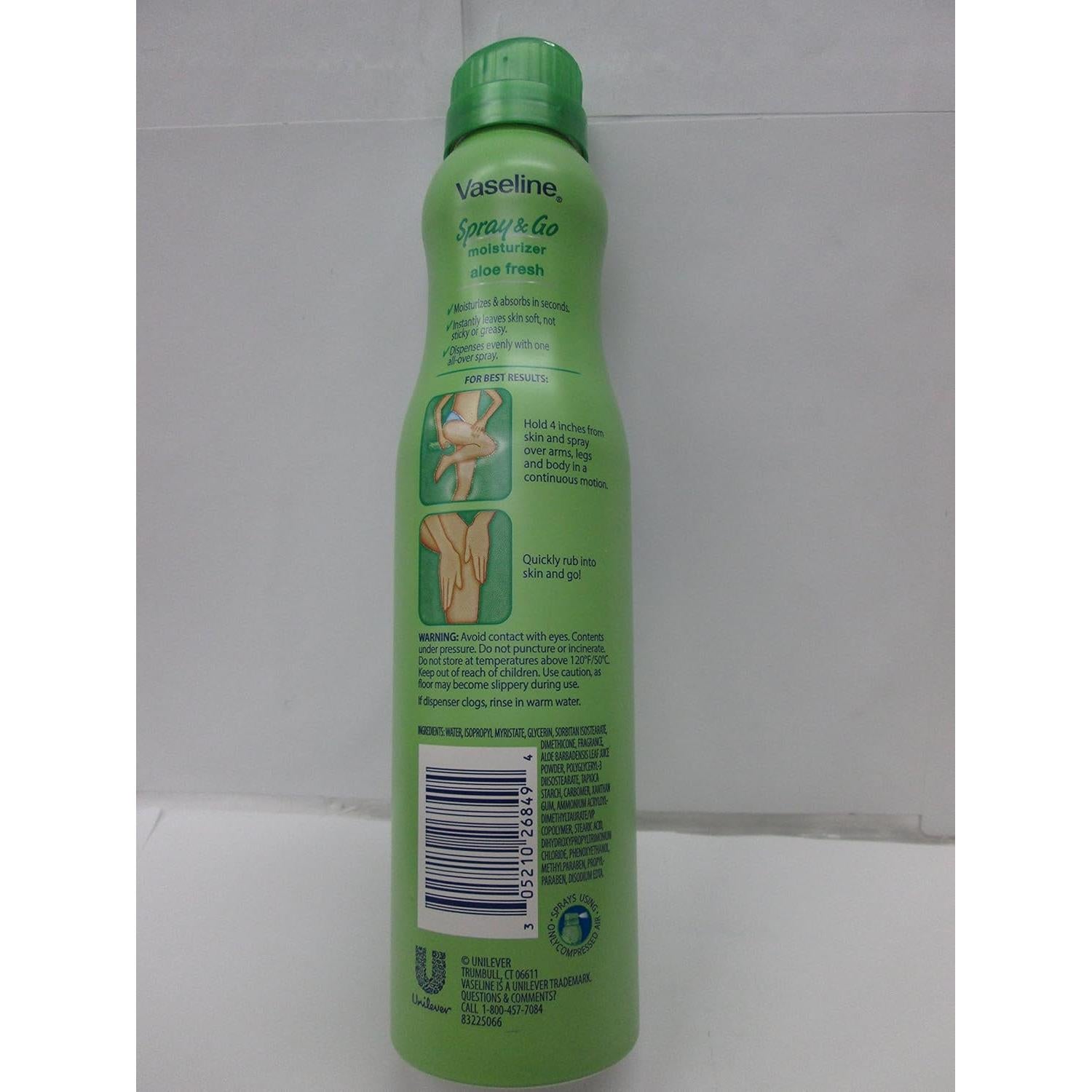 Vaselina Spray Hidratante Aloe Fresco 184 g Unilever