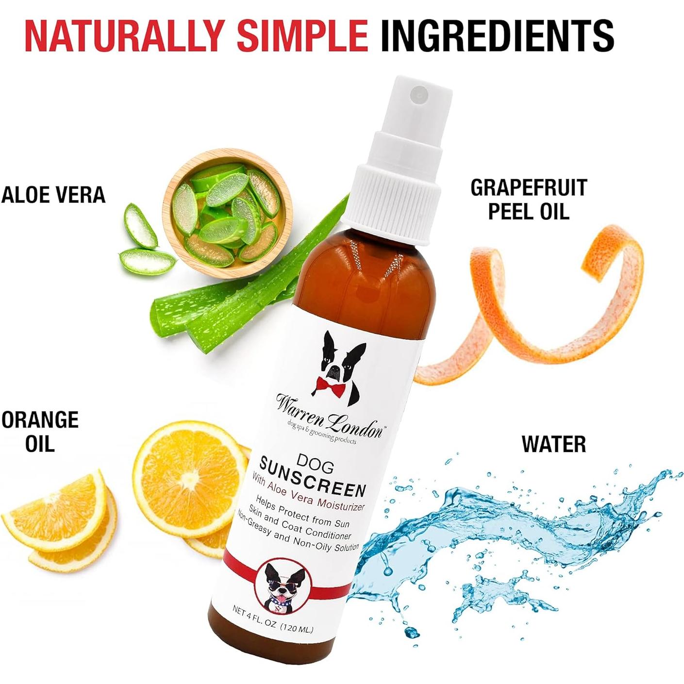 Spray Solar para Perros Warren London con Aloe Vera 113.4g