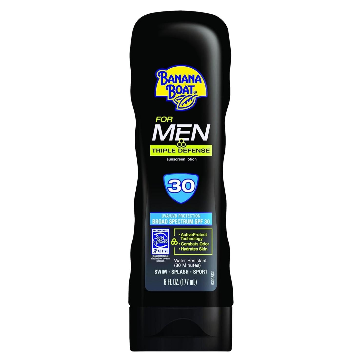 Loción Solar Banana Boat Hombre Triple Defensa SPF 30 - 170g