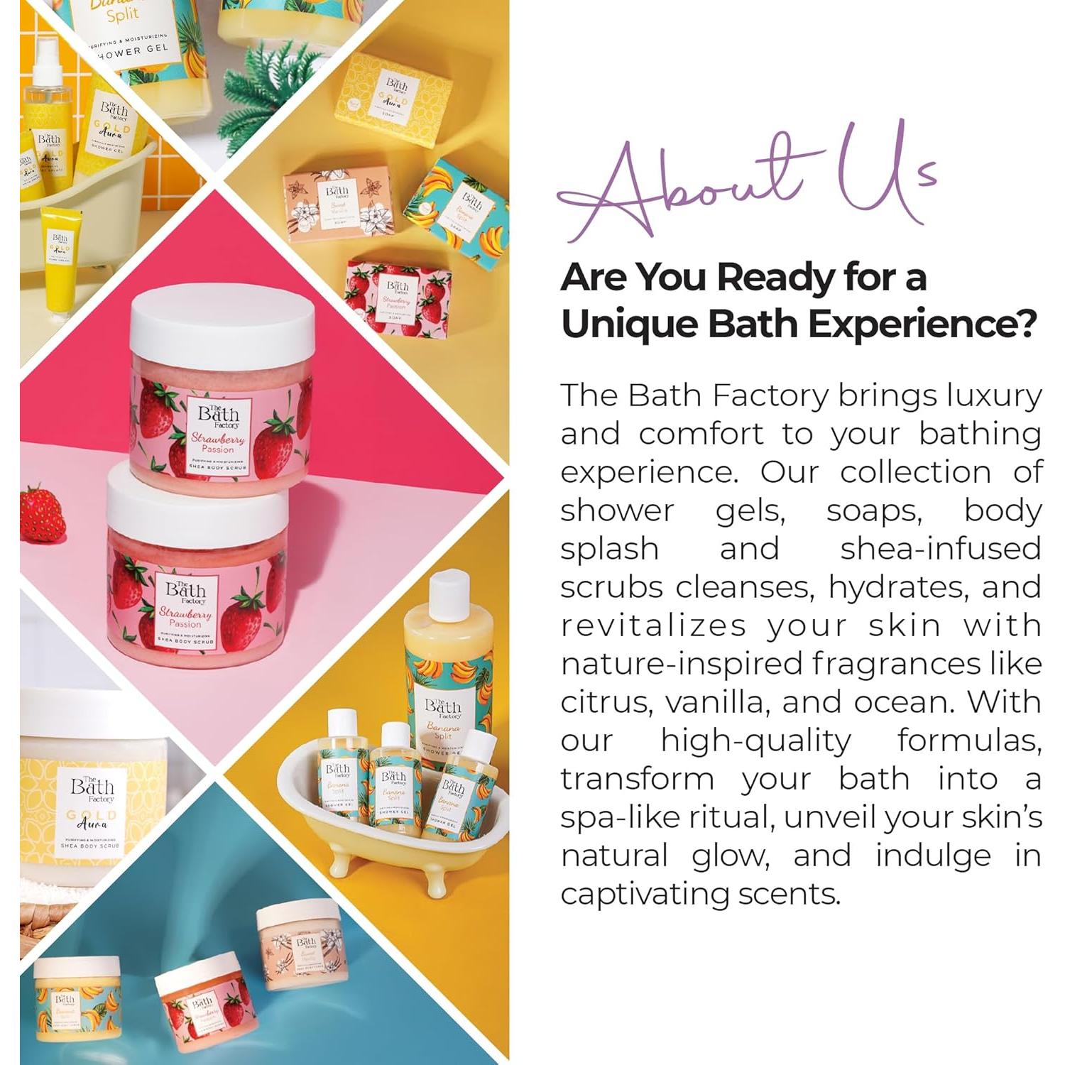 Exfoliante Corporal Vegano The Bath Factory con Manteca de Karité y Plátano