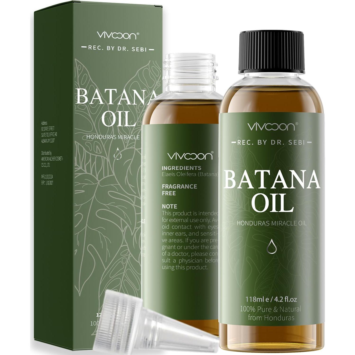 Aceite de Batana Crudo Vivccon 119g - Crecimiento Cabello Natural