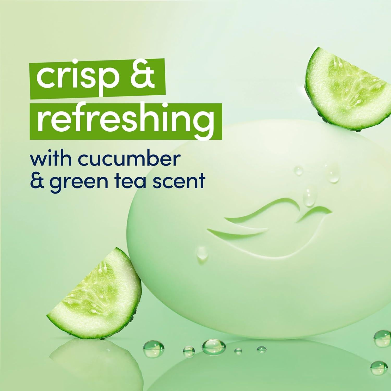 Barra de Belleza Dove Hidratación Fresca 106 g - Pepino y Té Verde