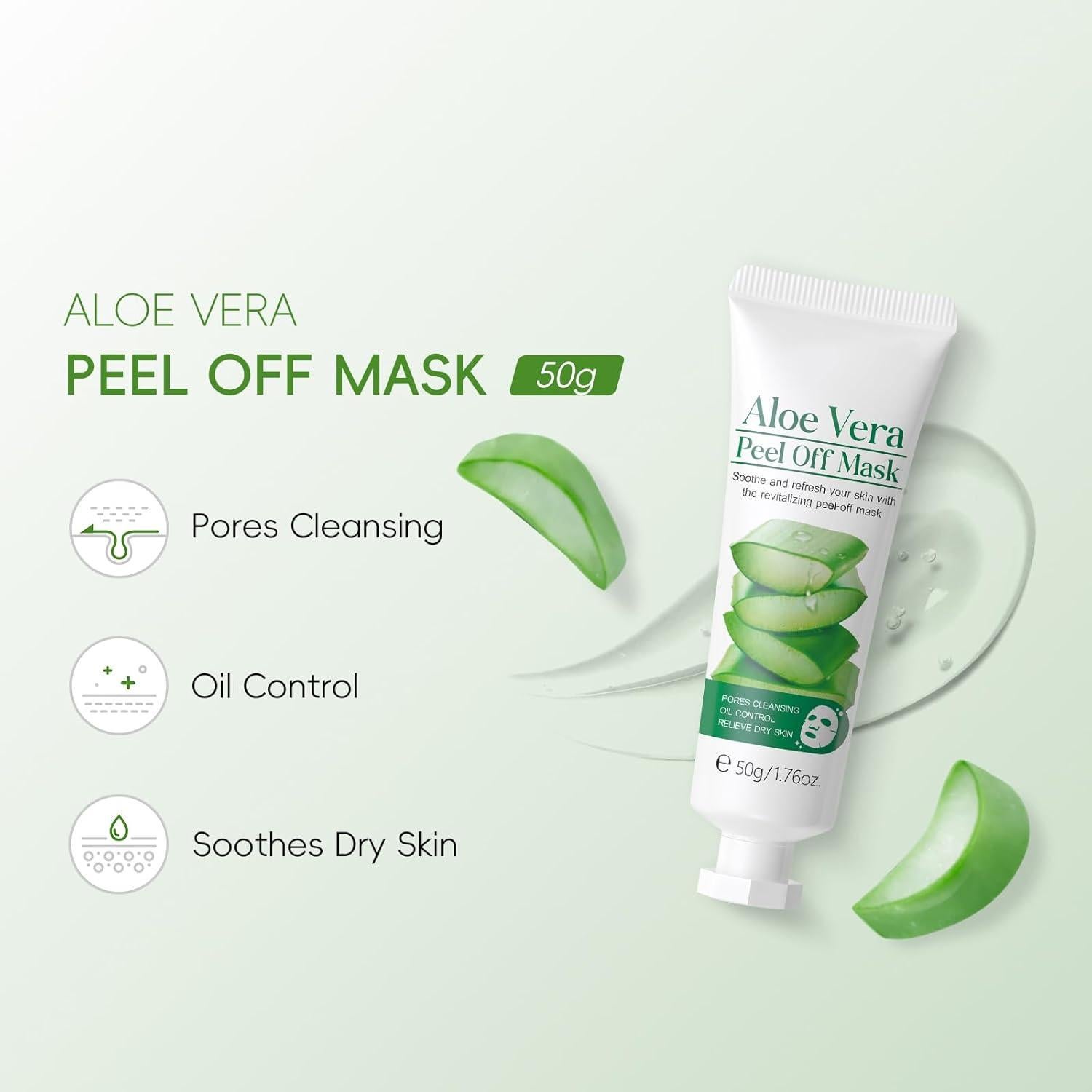 Mascarilla Peel Off AKARY Aloe Vera 50g - Limpieza y Hidratación
