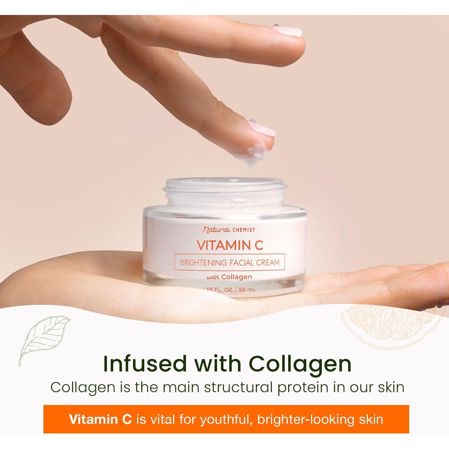 Hidratante Facial Diario Klar & Co 50ml Vitamina C y Colágeno