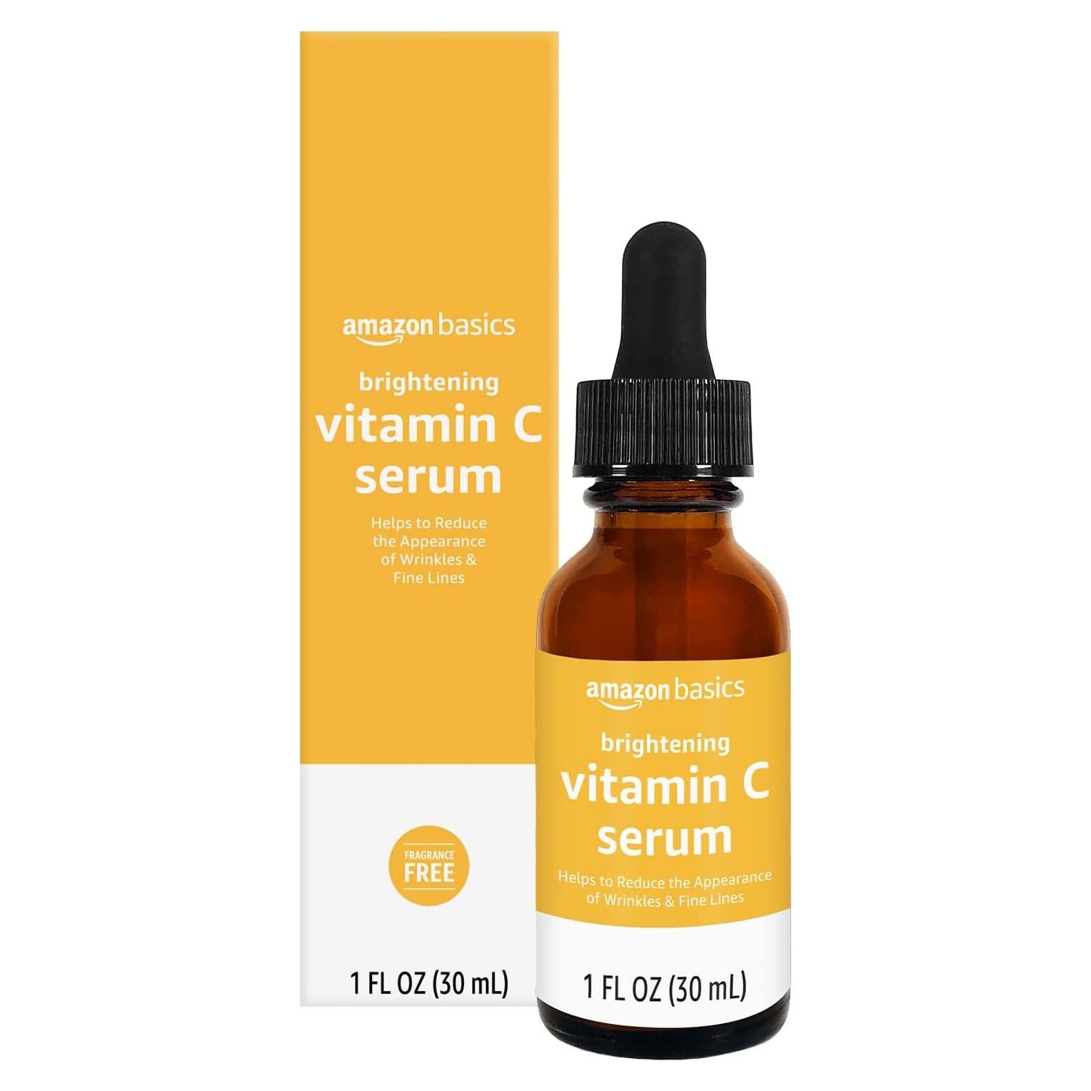 Suero Iluminador de Vitamina C Amazon Basics 29.57 ml