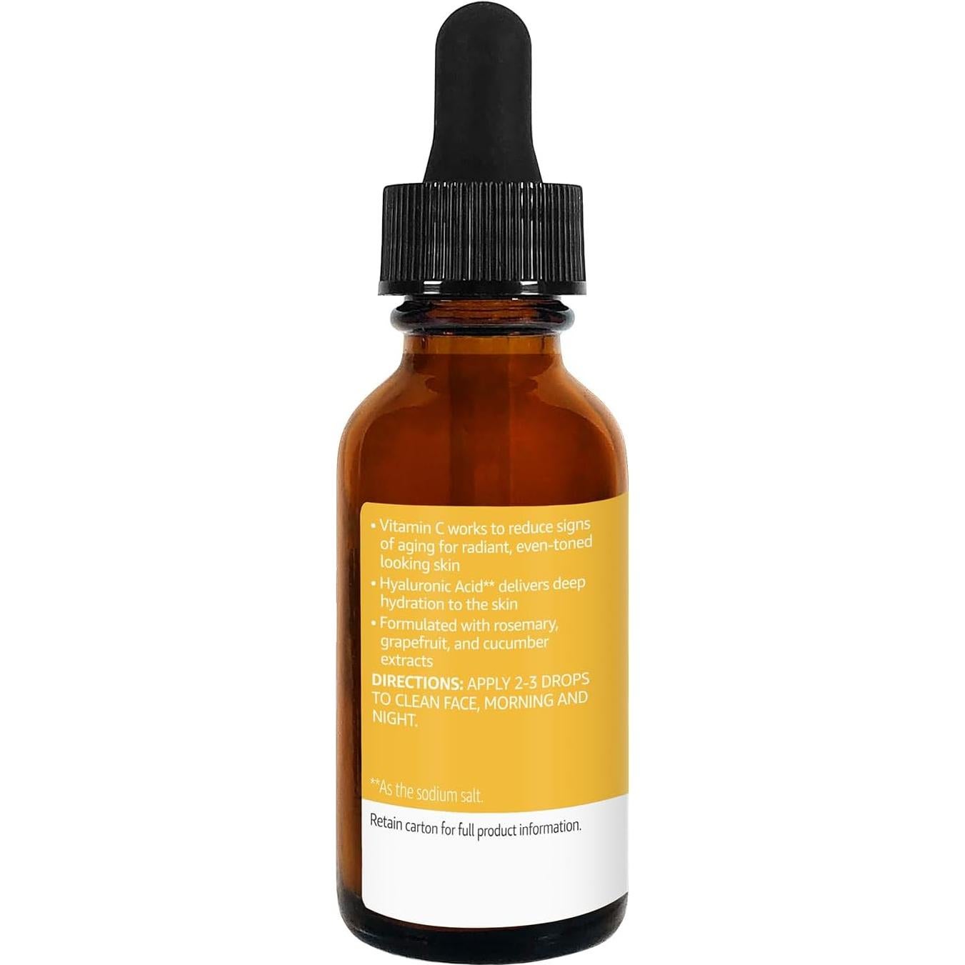 Suero Iluminador de Vitamina C Amazon Basics 29.57 ml