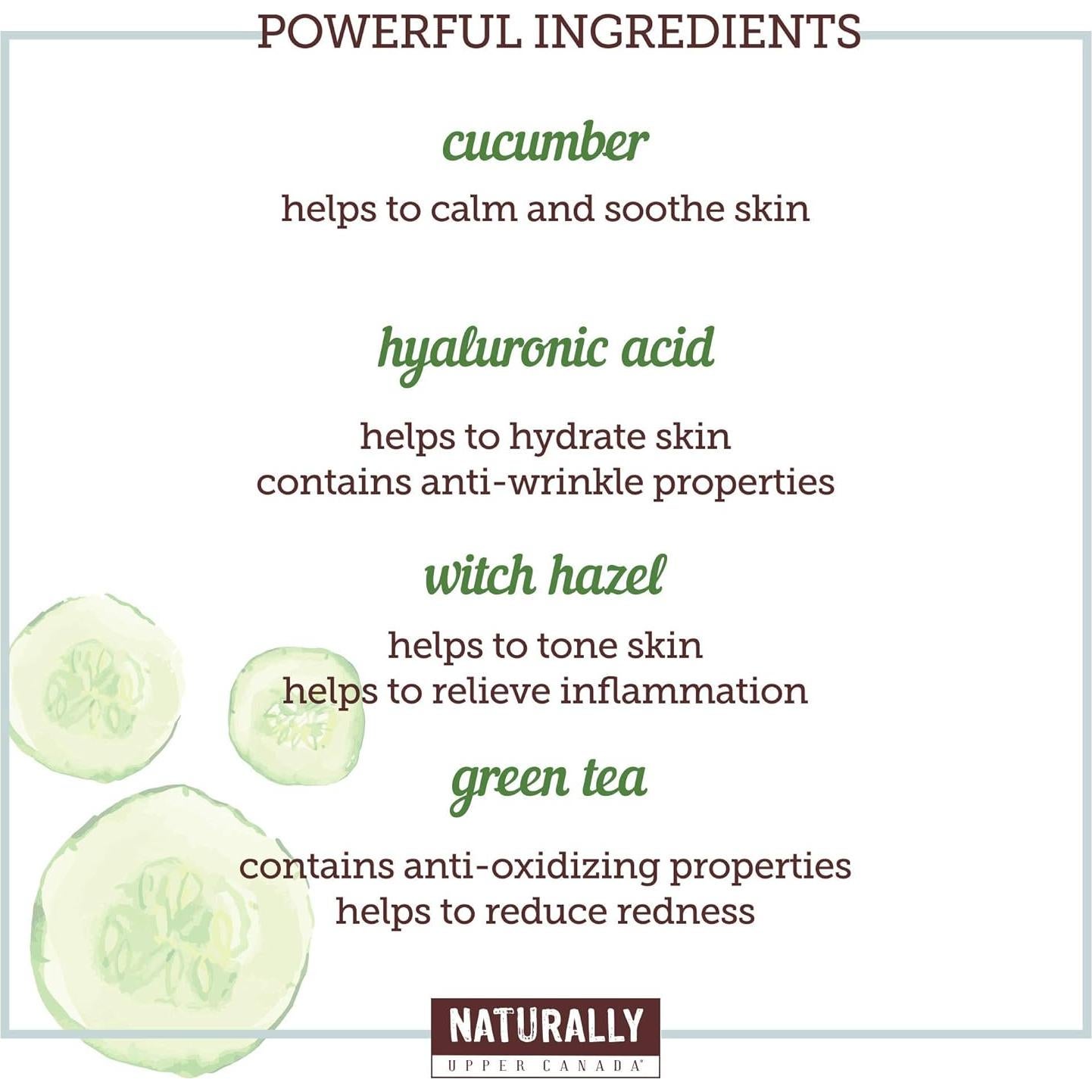 Mascarillas de Tela Naturally con Pepino - 5 Unidades Hidratantes