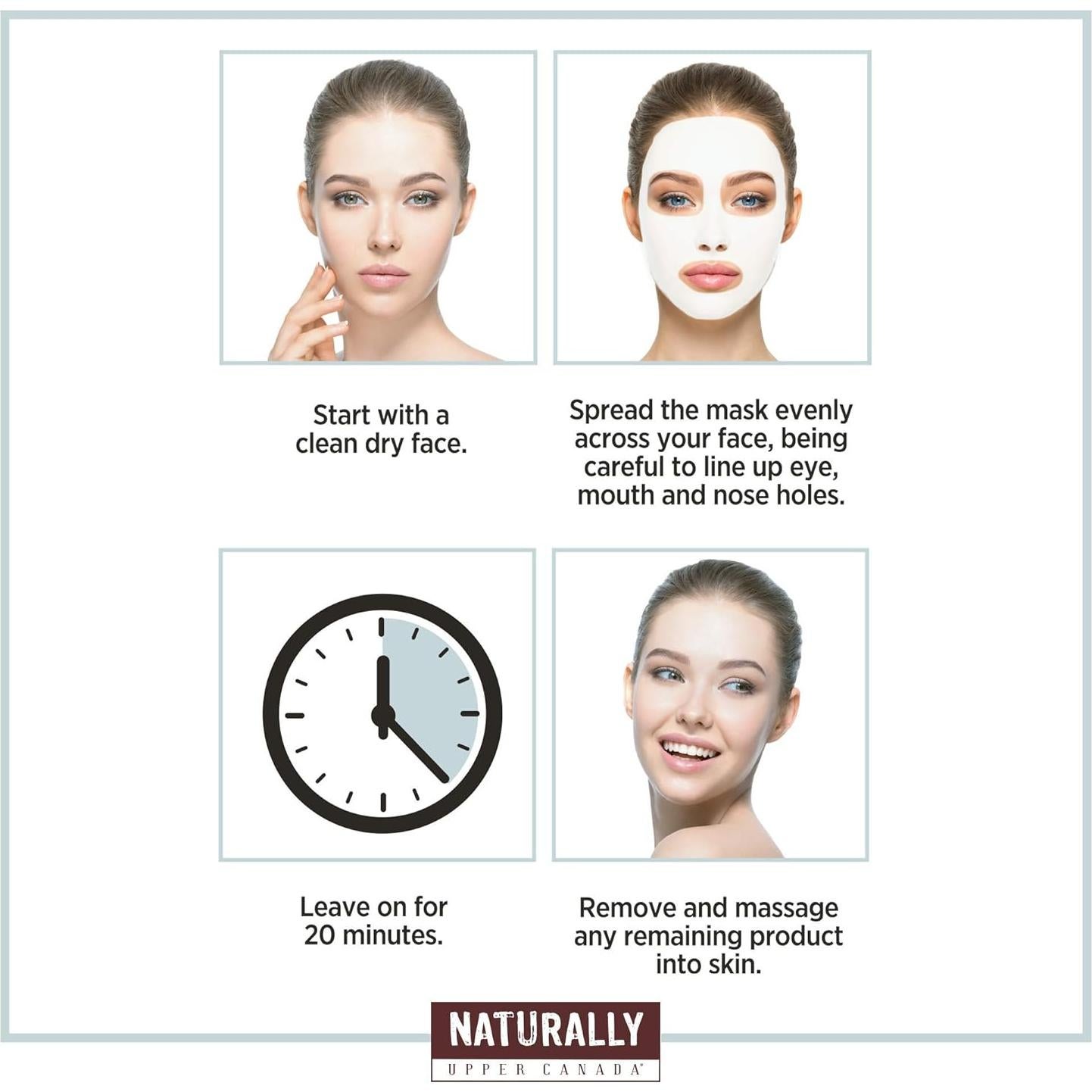 Mascarillas de Tela Naturally con Pepino - 5 Unidades Hidratantes