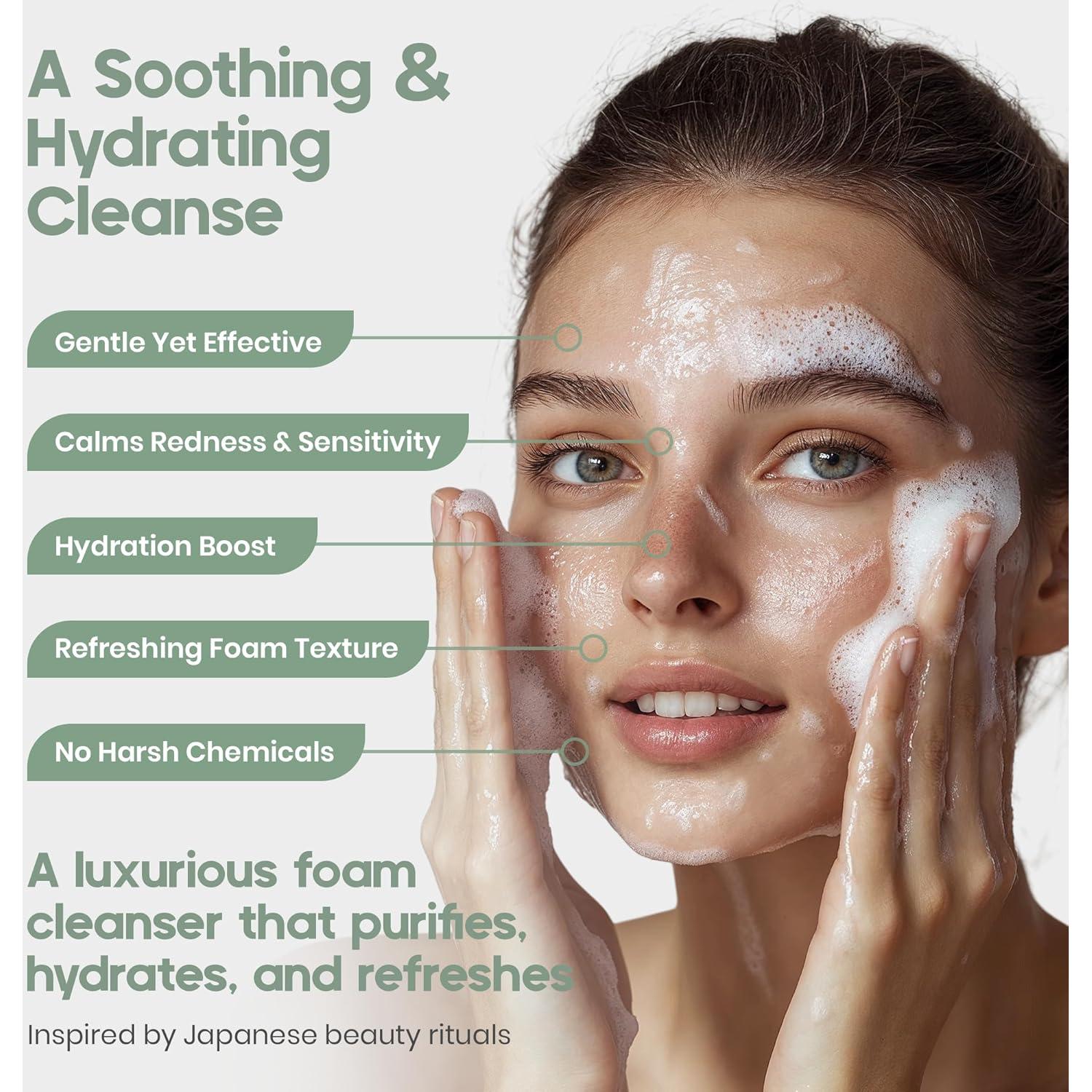 Limpiador Facial Espumoso IKI con Aloe Vera y Pepino 280g