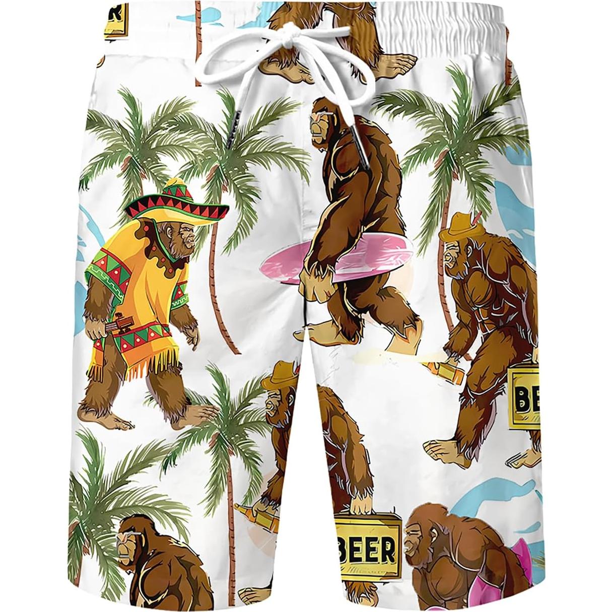 DOOPCCOR Traje Deportivo 3 Piezas Hombre Hawaiano Verano