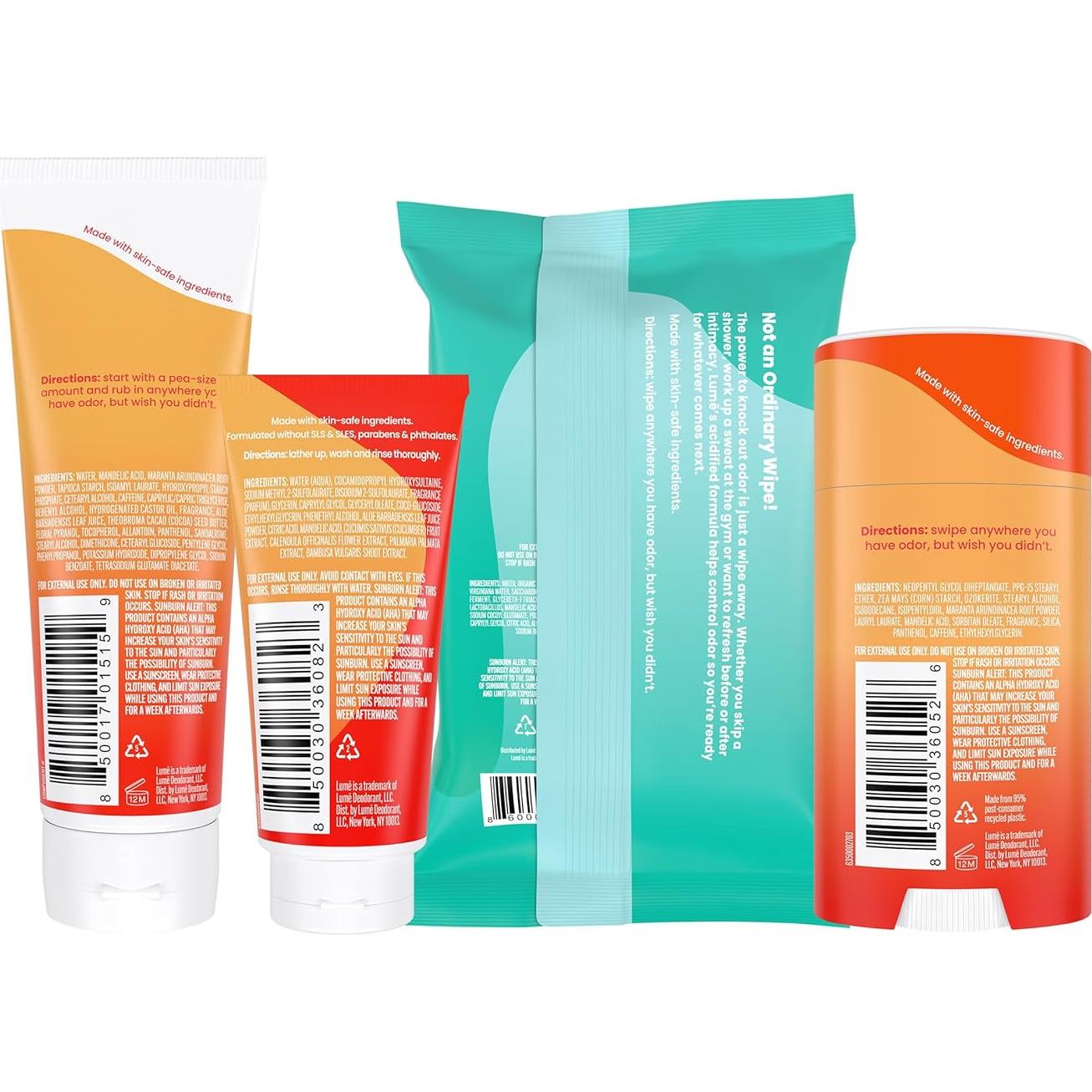 Juego de Cuidado de Piel Lume - Desodorante y Jabón Mandarina
