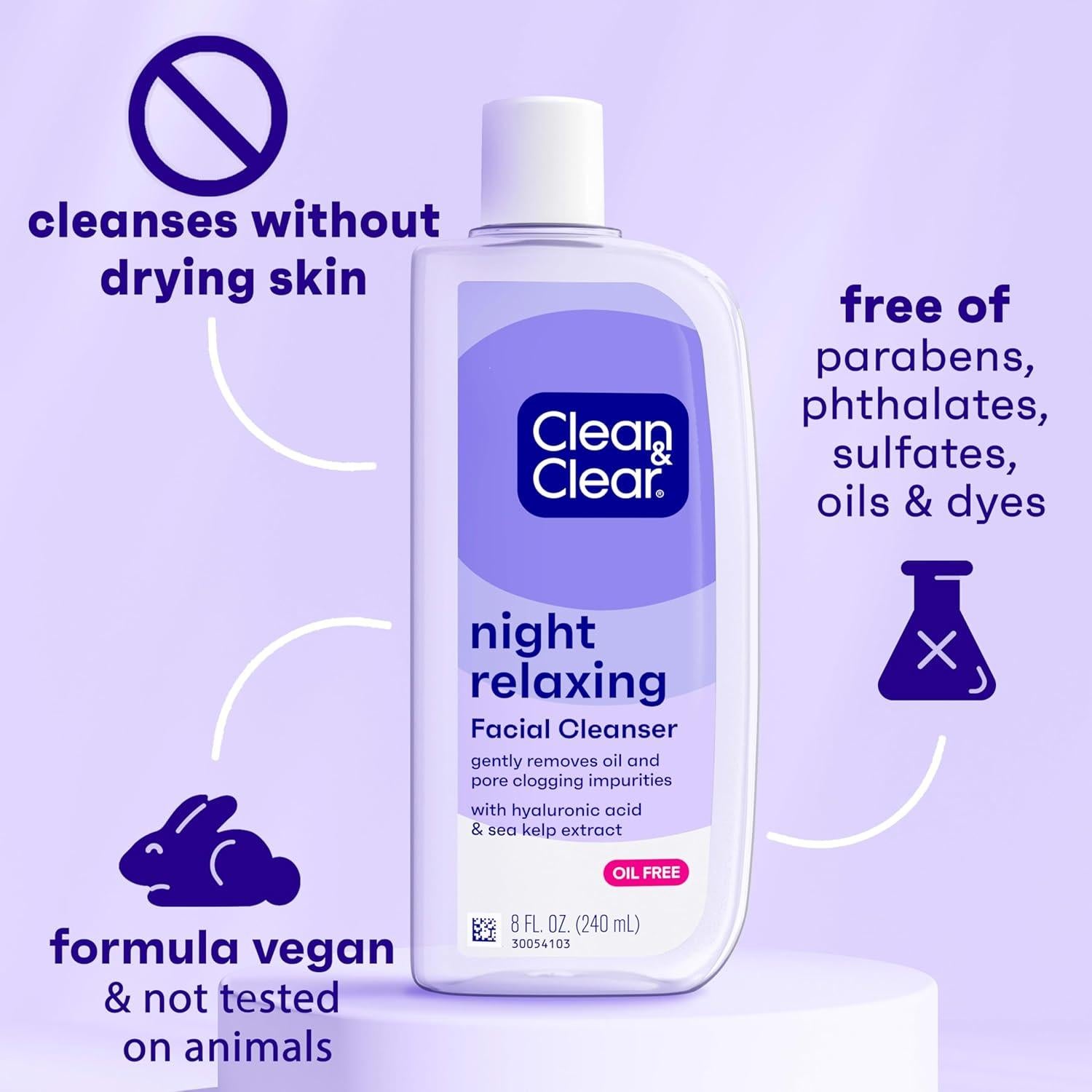 Limpieza Profunda Nocturna Clean & Clear 236.6 ml Libre de Aceite
