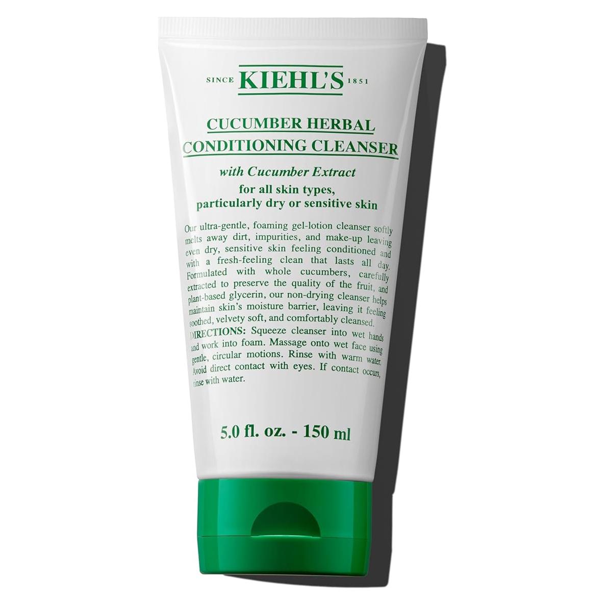 Limpiador Facial Suave Kiehl's de Pepino 148 ml para Piel Seca