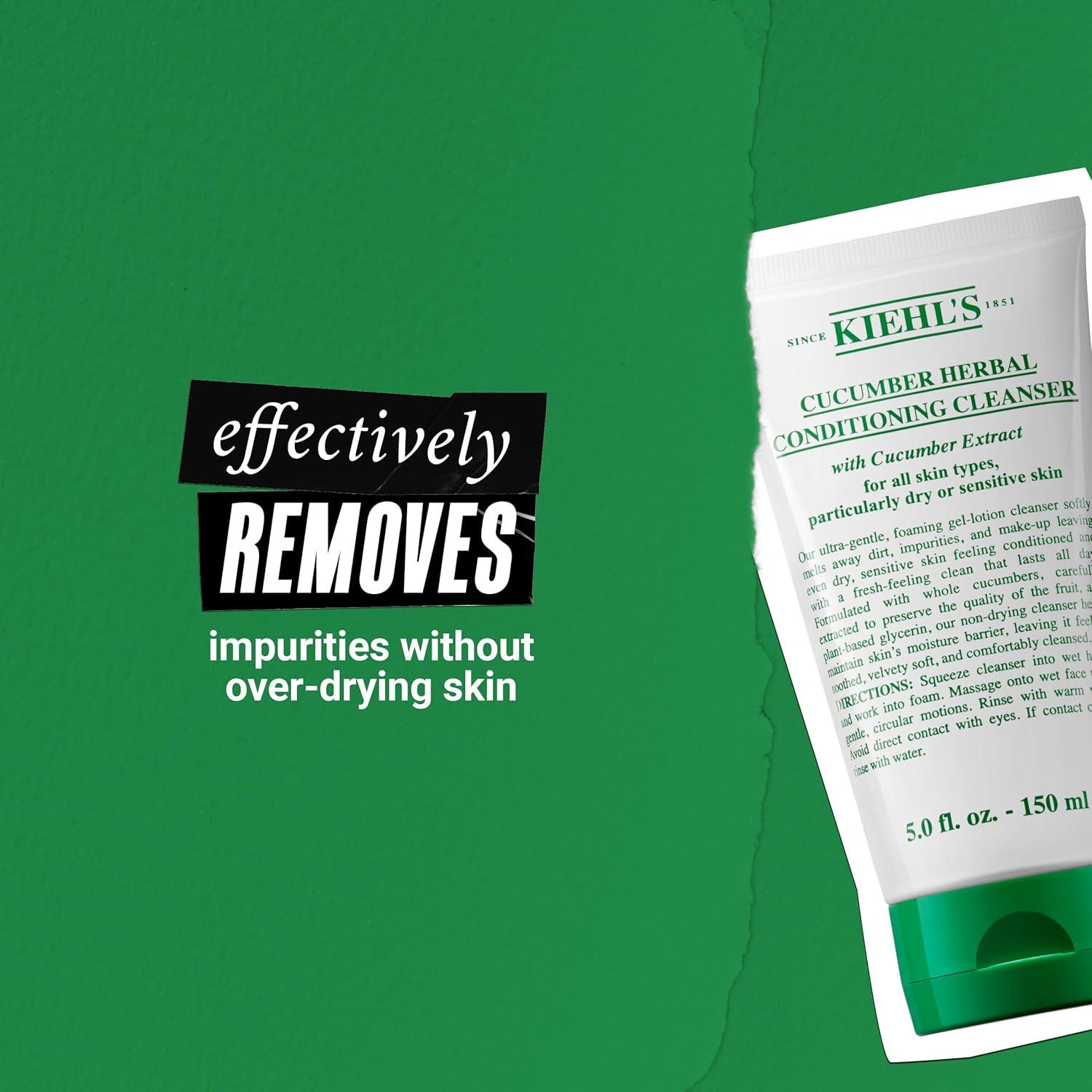 Limpiador Facial Suave Kiehl's de Pepino 148 ml para Piel Seca