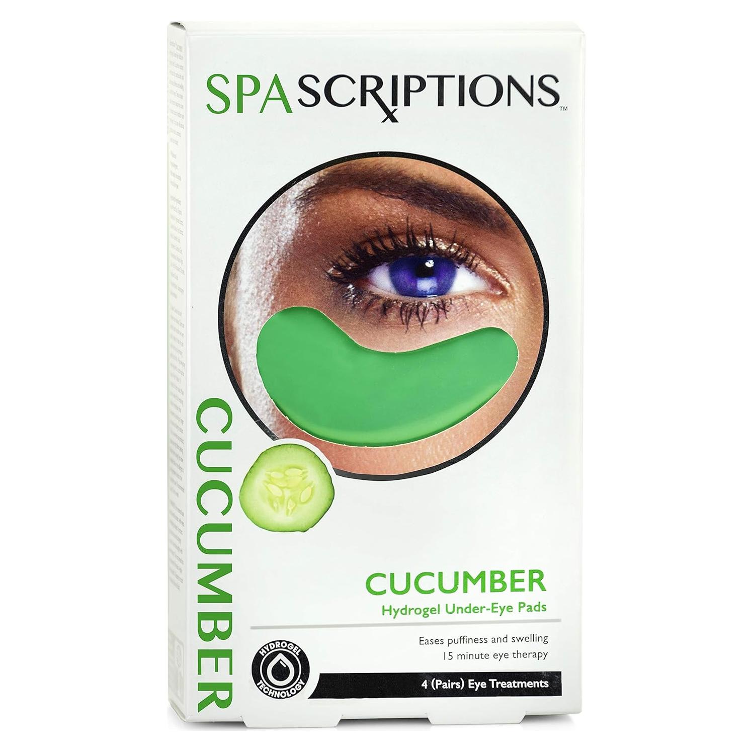 Parches Hydrogel para Ojos SpaScriptions Pepino - 4 Pares